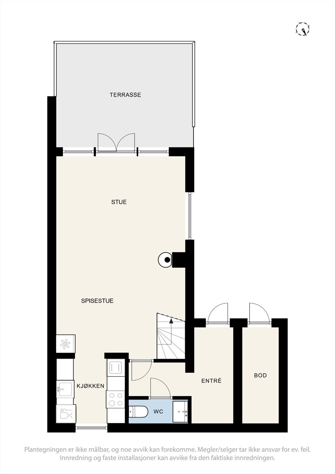 Plantegninger 1 etg. Galleribilde