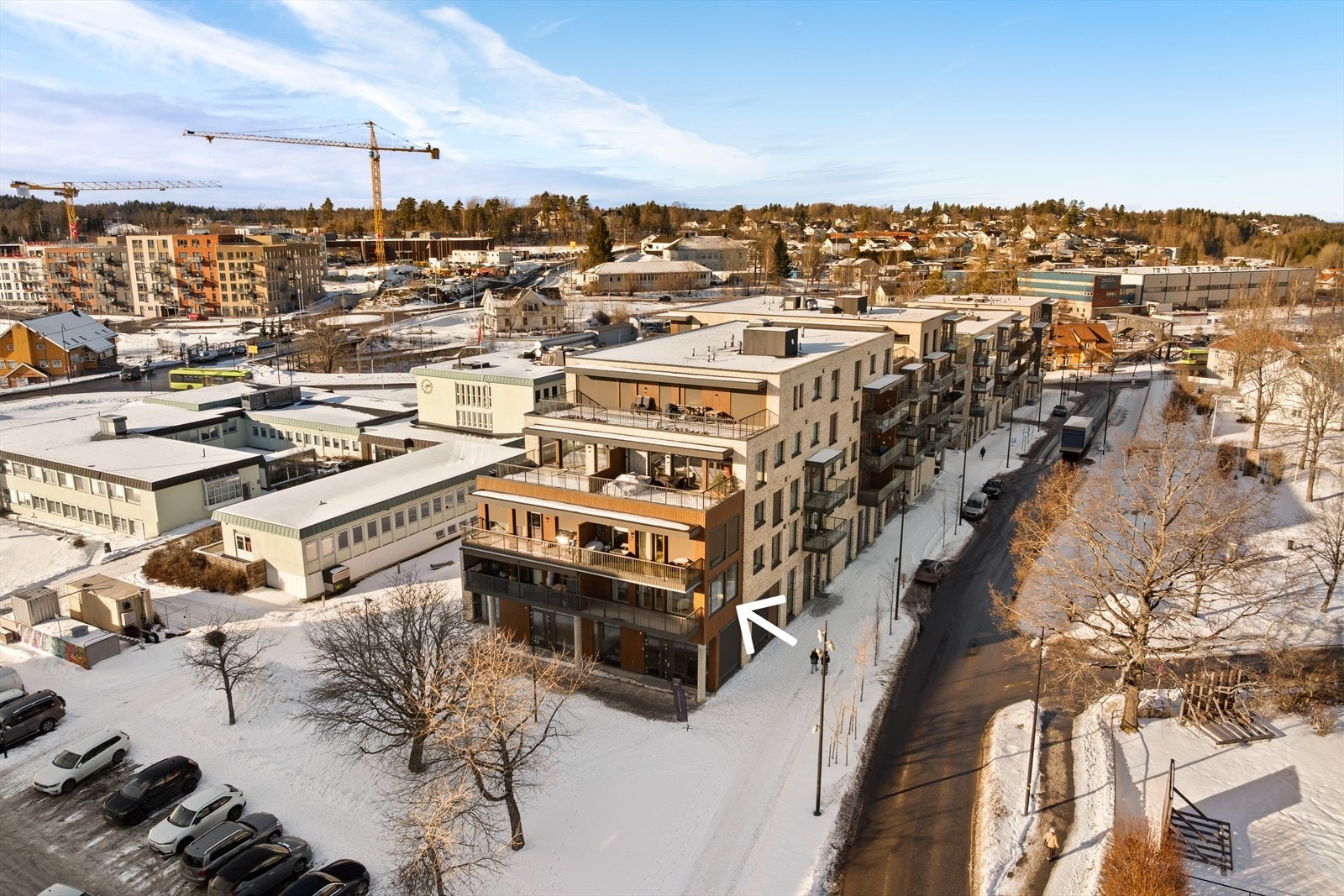 Leiligheten ligger sentralt i Vestby, et område i sterk vekst og utvikling. Galleribilde