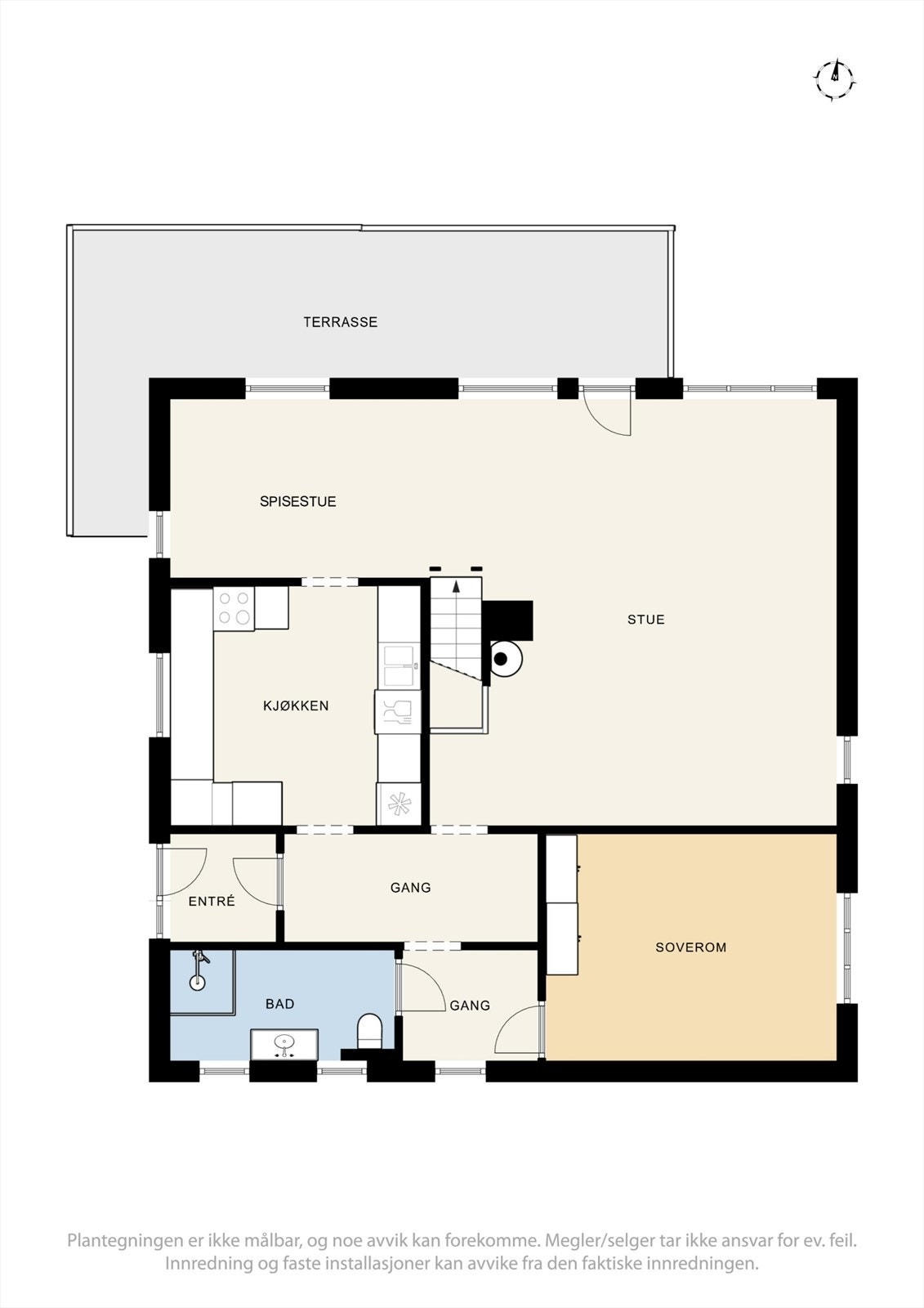 Plantegning 1. etasje. Galleribilde