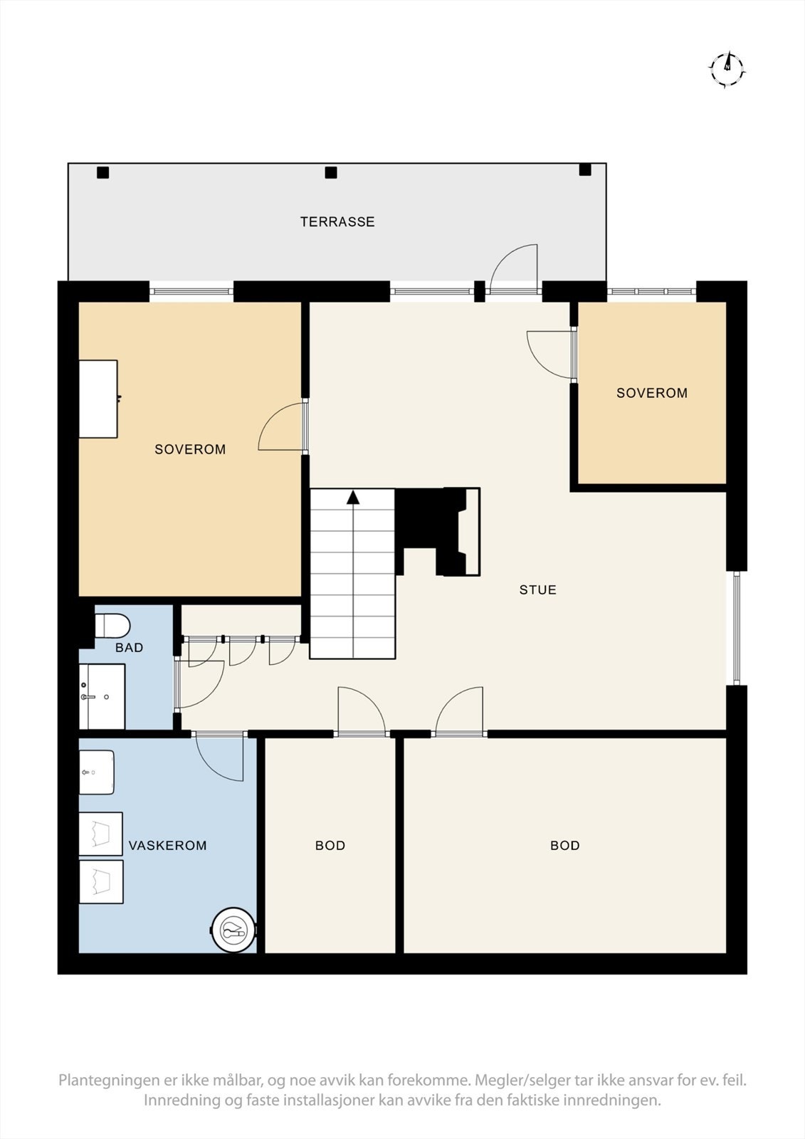 Plantegning underetasje. Galleribilde