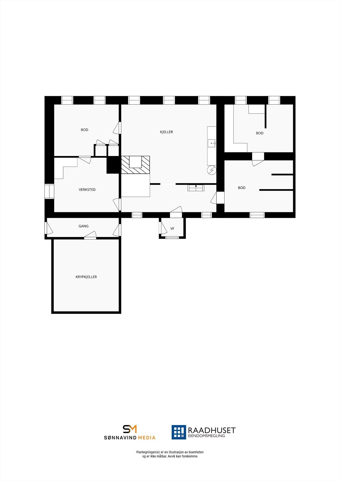 Plantegning | Underetasje Galleribilde