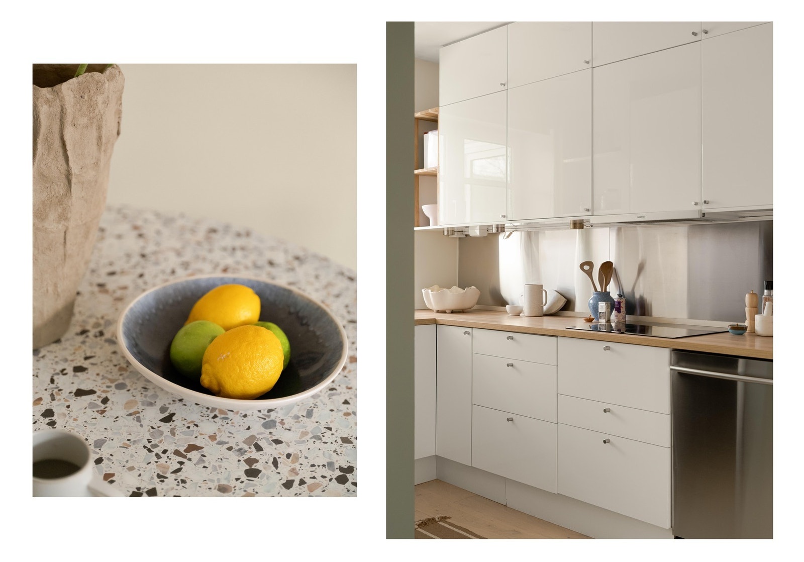 Hvitevarer, som stekeovn, koketopp, oppvaskmaskin og vaskemaskin og kjøle-/fryseskap, følger med i salget. Galleribilde