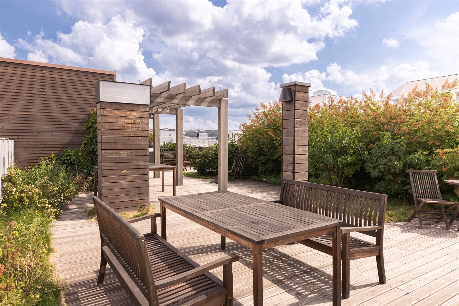 Her ligger alt til rette for å nyte solrike dager Galleribilde