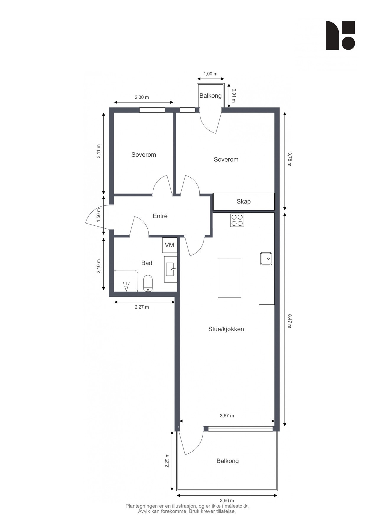 Plantegning. Galleribilde