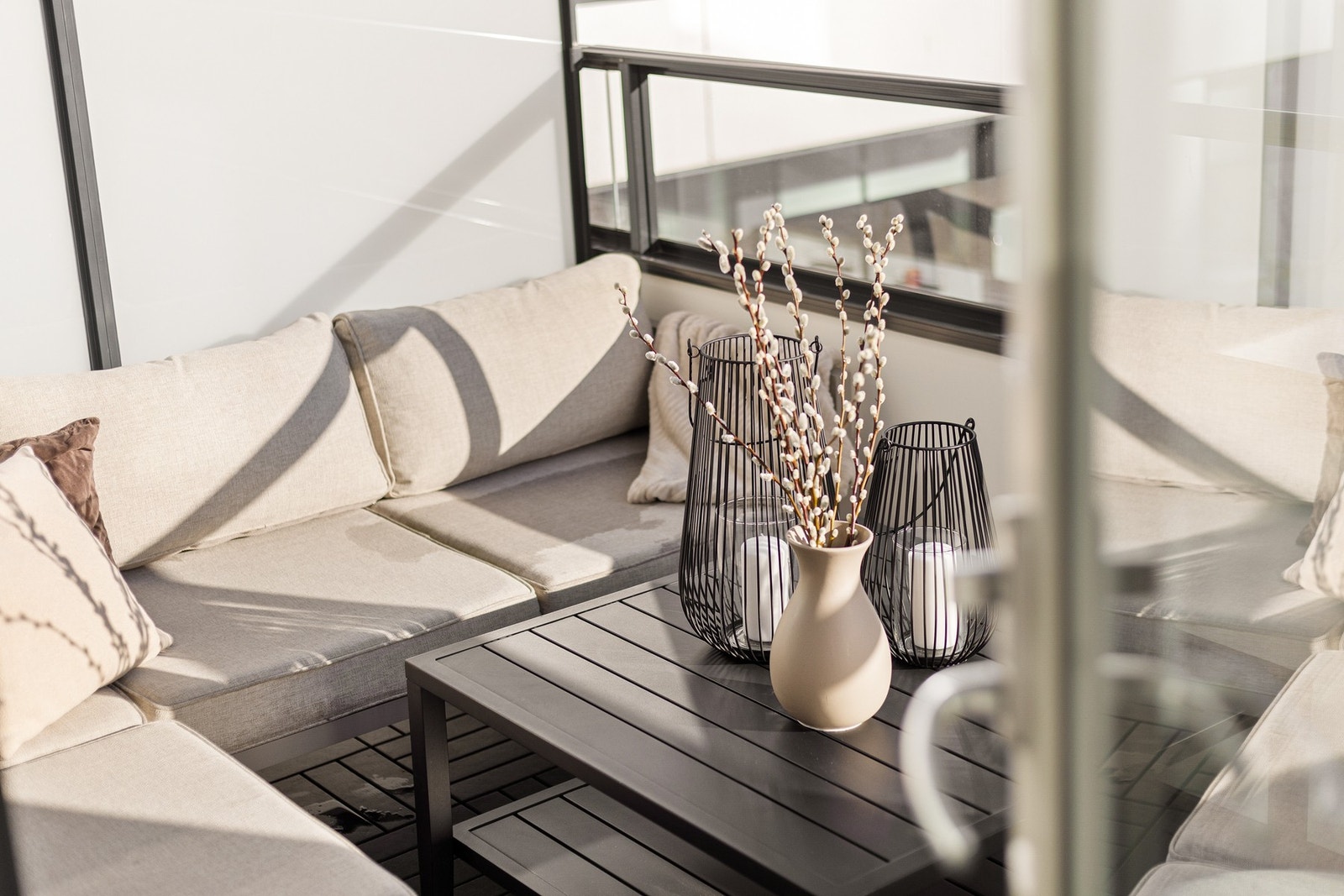 Uteplassen byr på god plass til balkongmøblement, beplantning og grill. Galleribilde