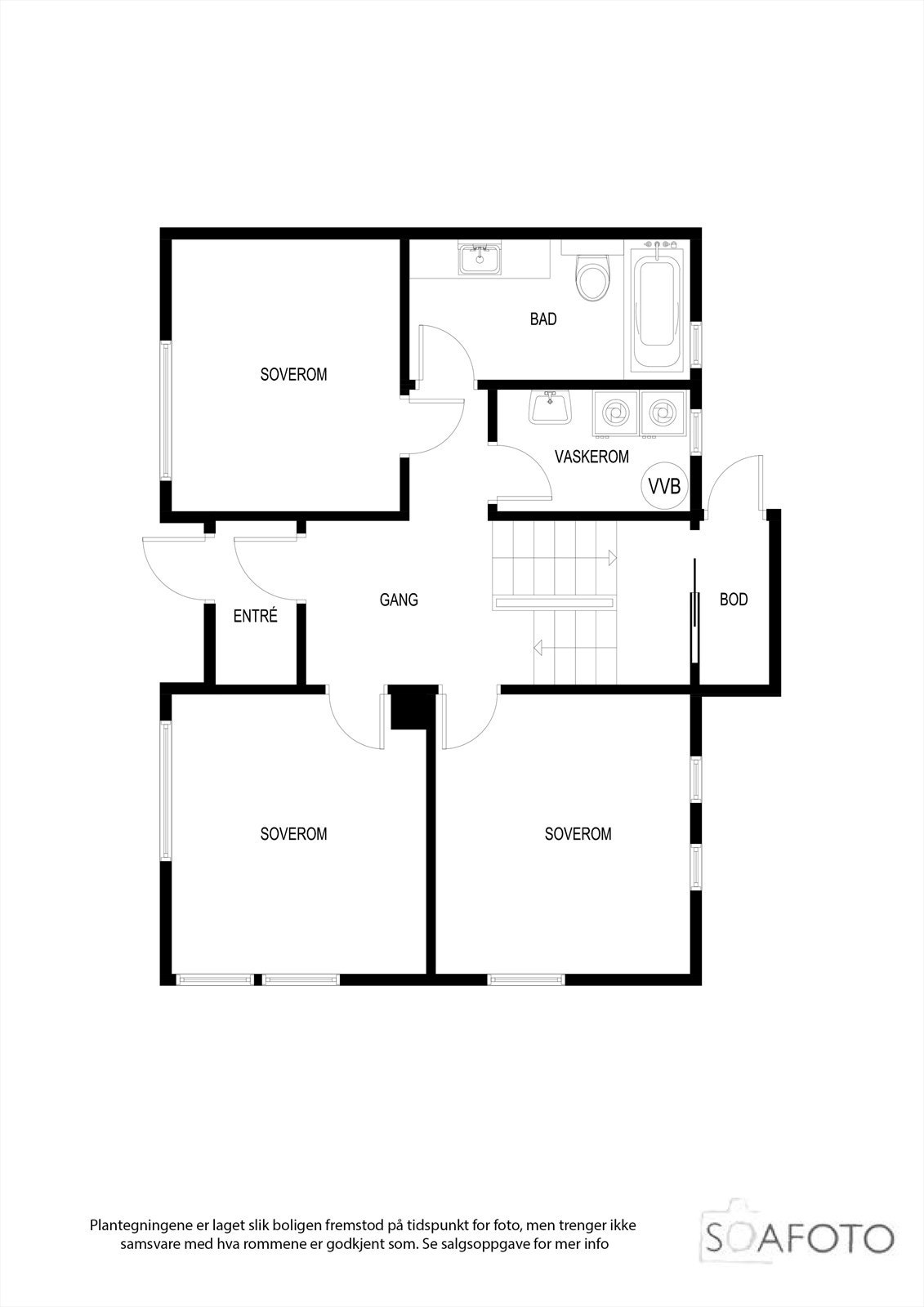 Plantegning 1. et. Galleribilde