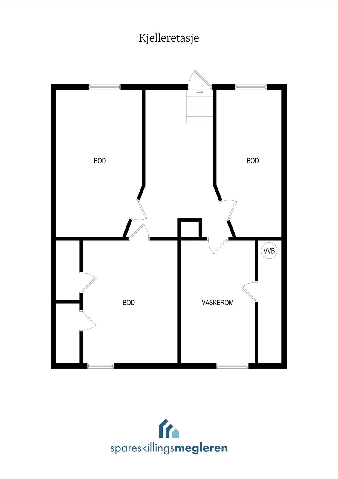 Plantegning kjeller. Galleribilde