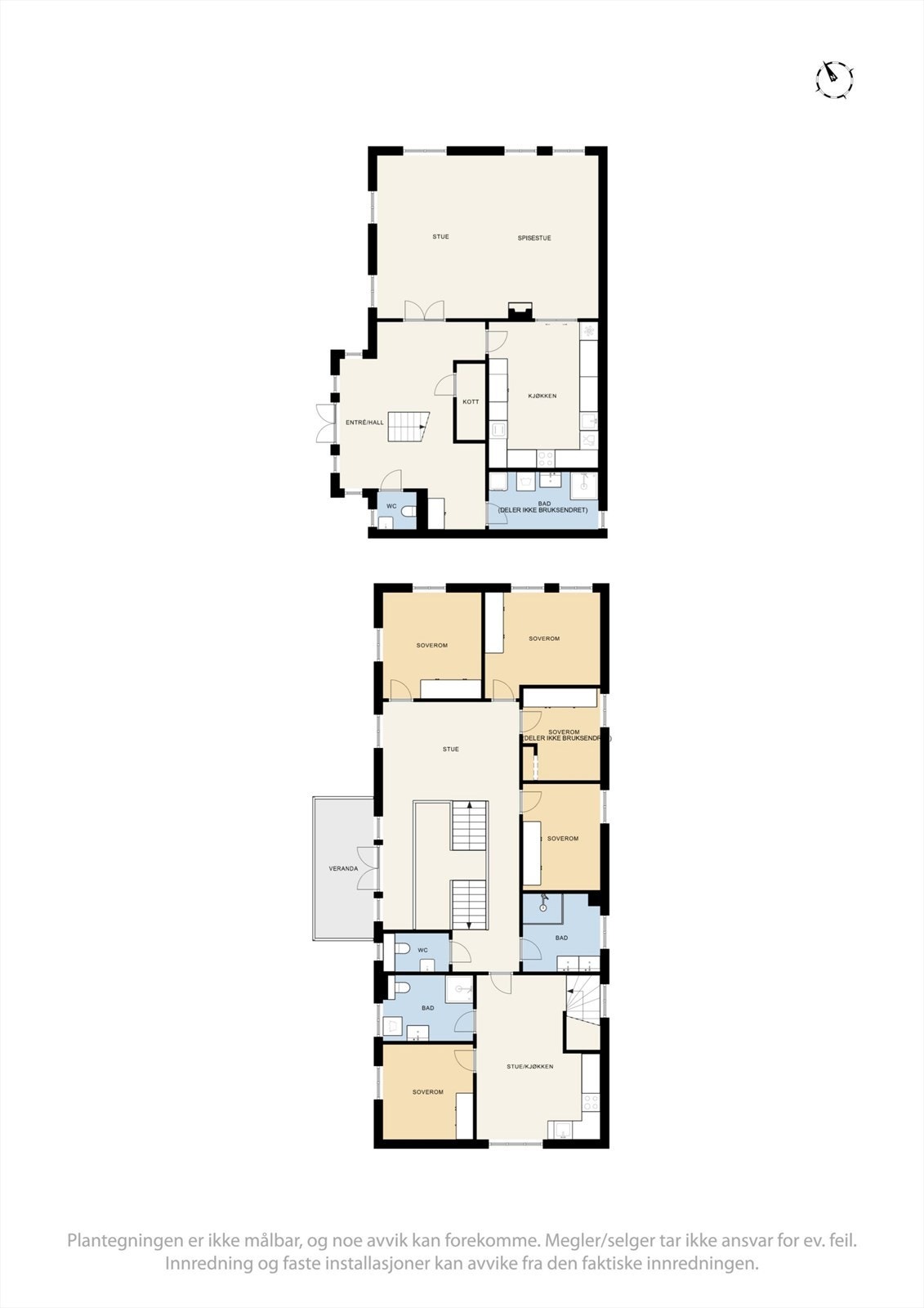 Vi starter først med plantegningen slik at det blir lettere å orientere seg. Galleribilde