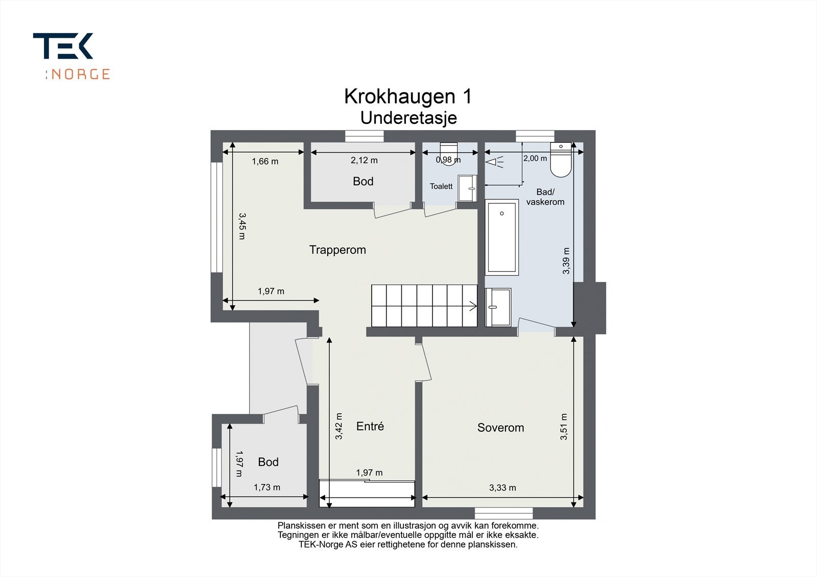 Plantegning Underetasje. Galleribilde