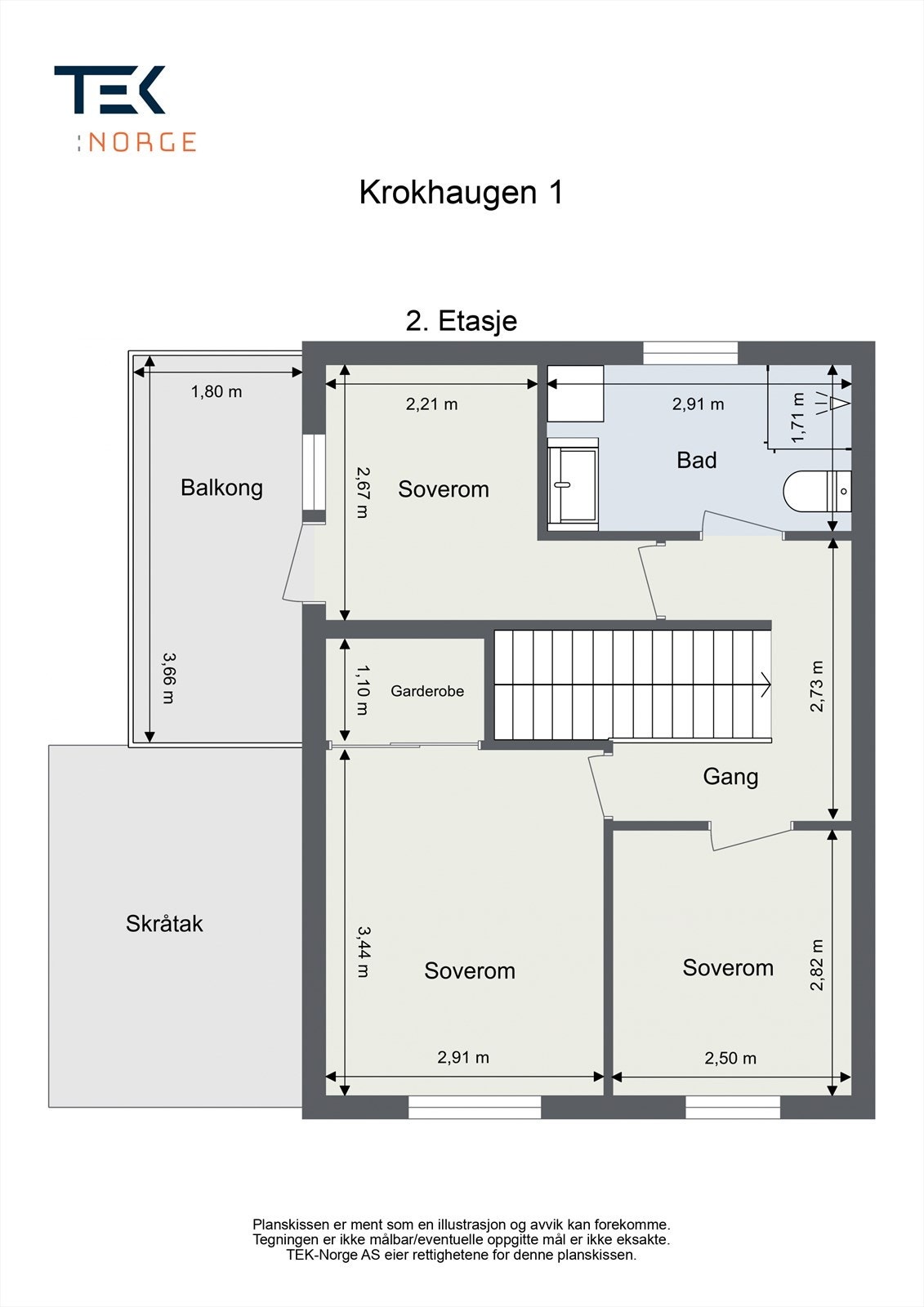 Plantegning - 2. Etasje. Galleribilde