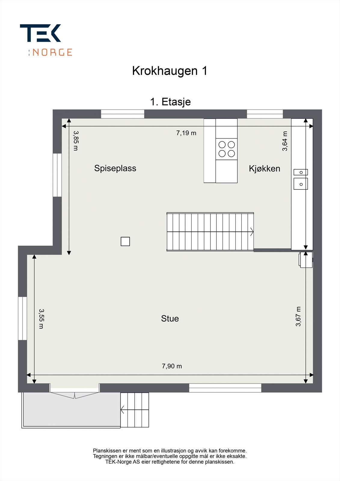 Plantegning - 1. Etasje. Galleribilde