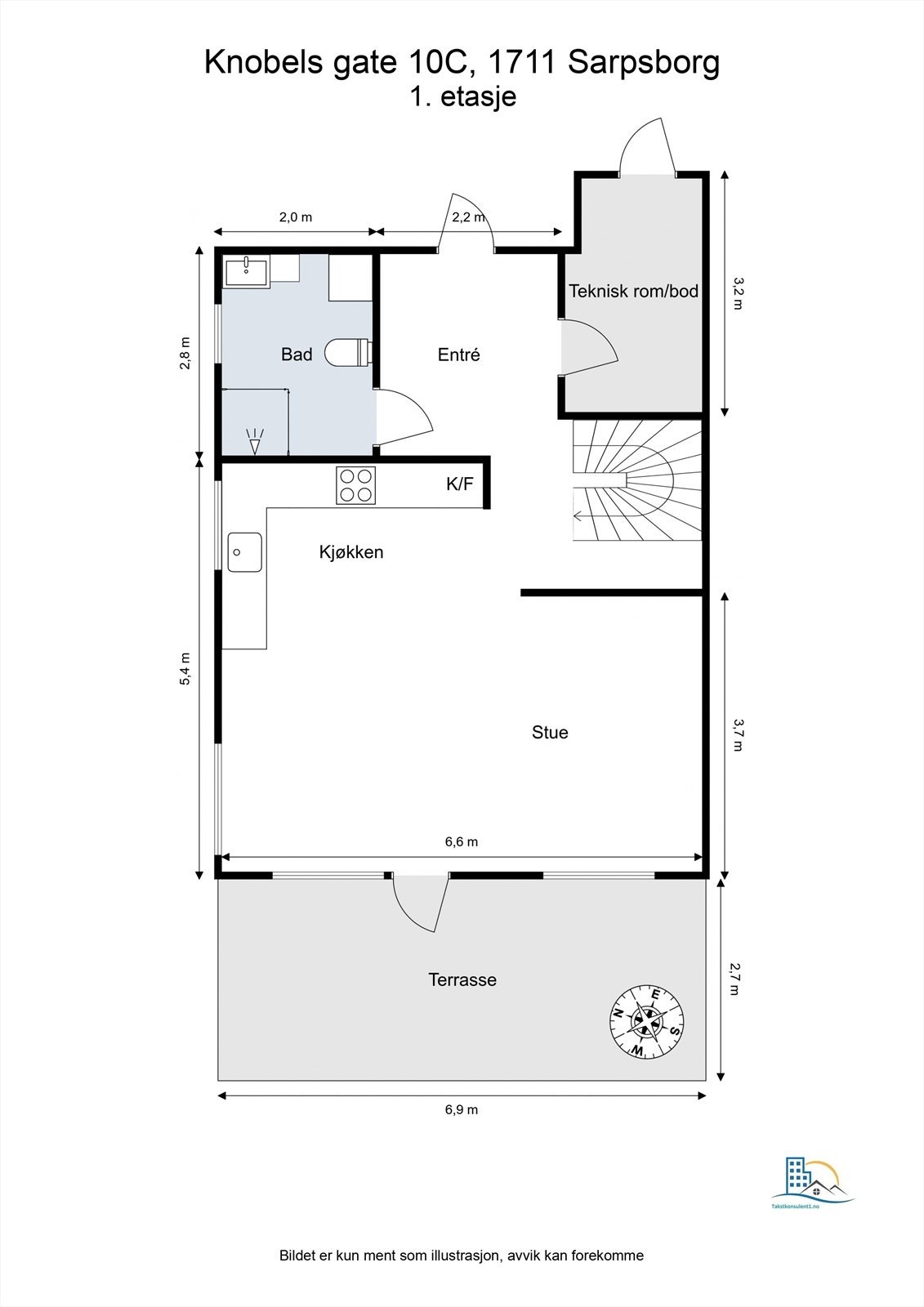 Veiledende skisse av første etasje. Galleribilde