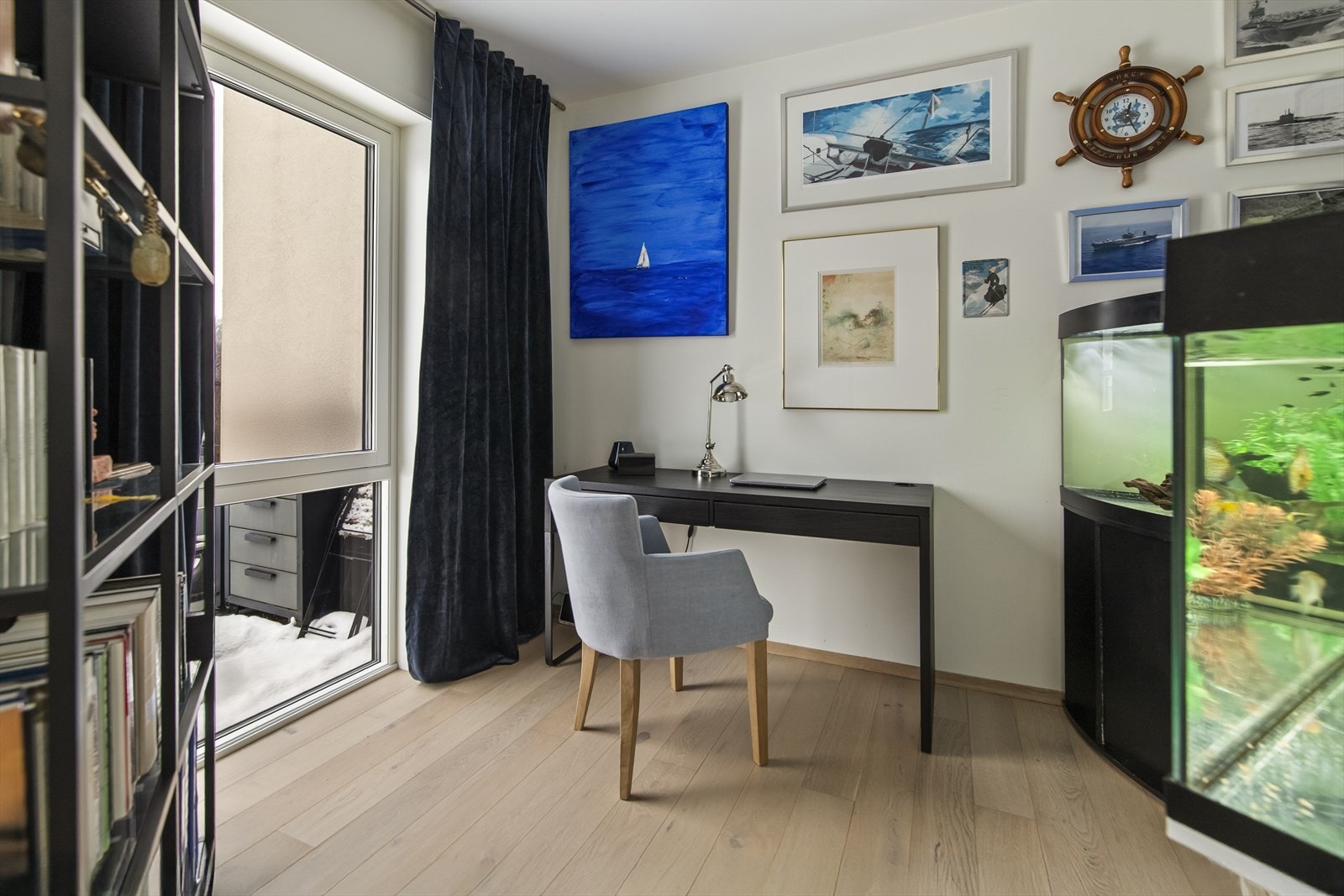 Soverom nr 2 blir i dag brukt som kontor. Galleribilde