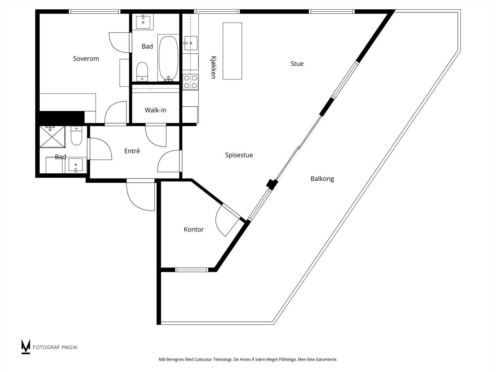 Plantegning. Bod i garasjekjelleren kommer i tillegg. Galleribilde