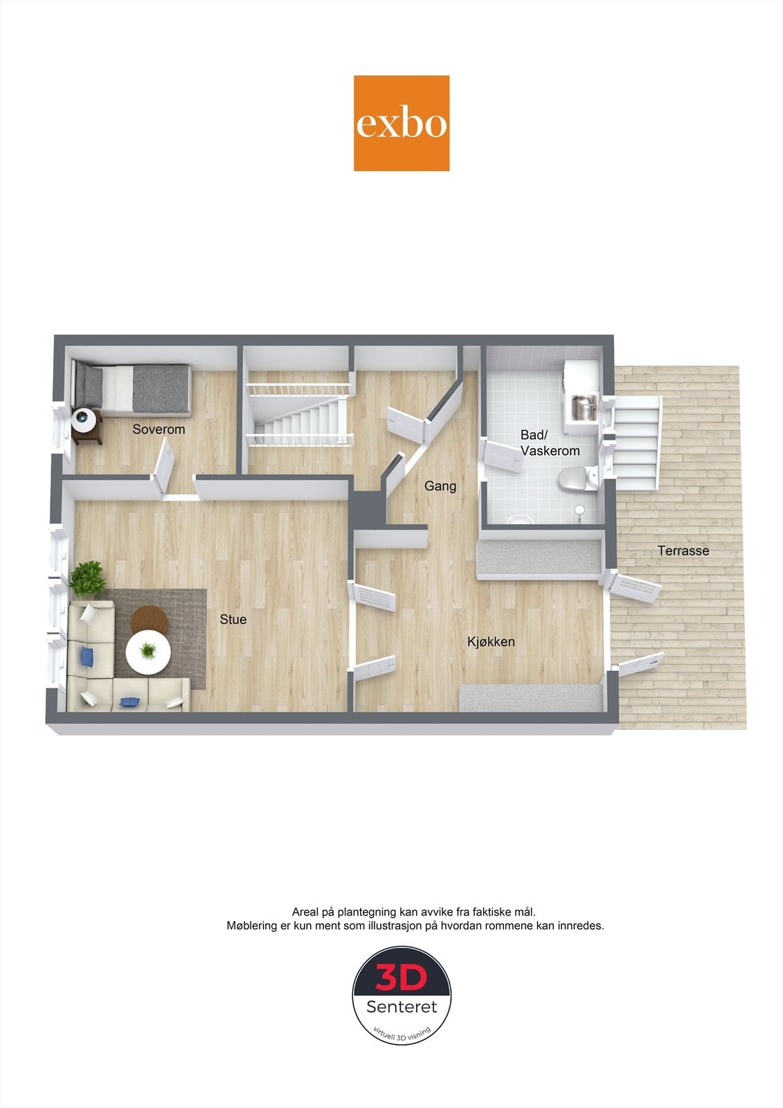 Plantegning for andre etasje Galleribilde