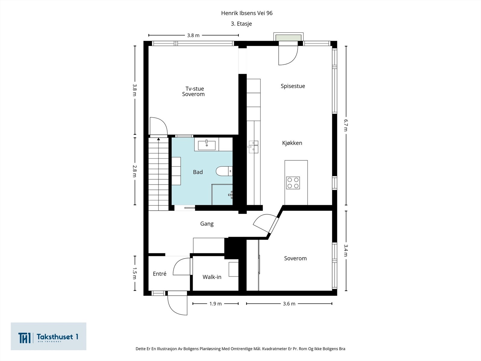Plantegning 3.etasje Galleribilde