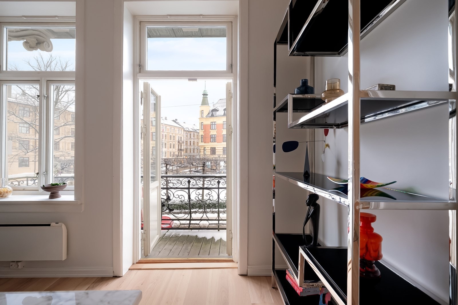 Balkongdør med tolags isolerglass, produsert i 2015 Galleribilde