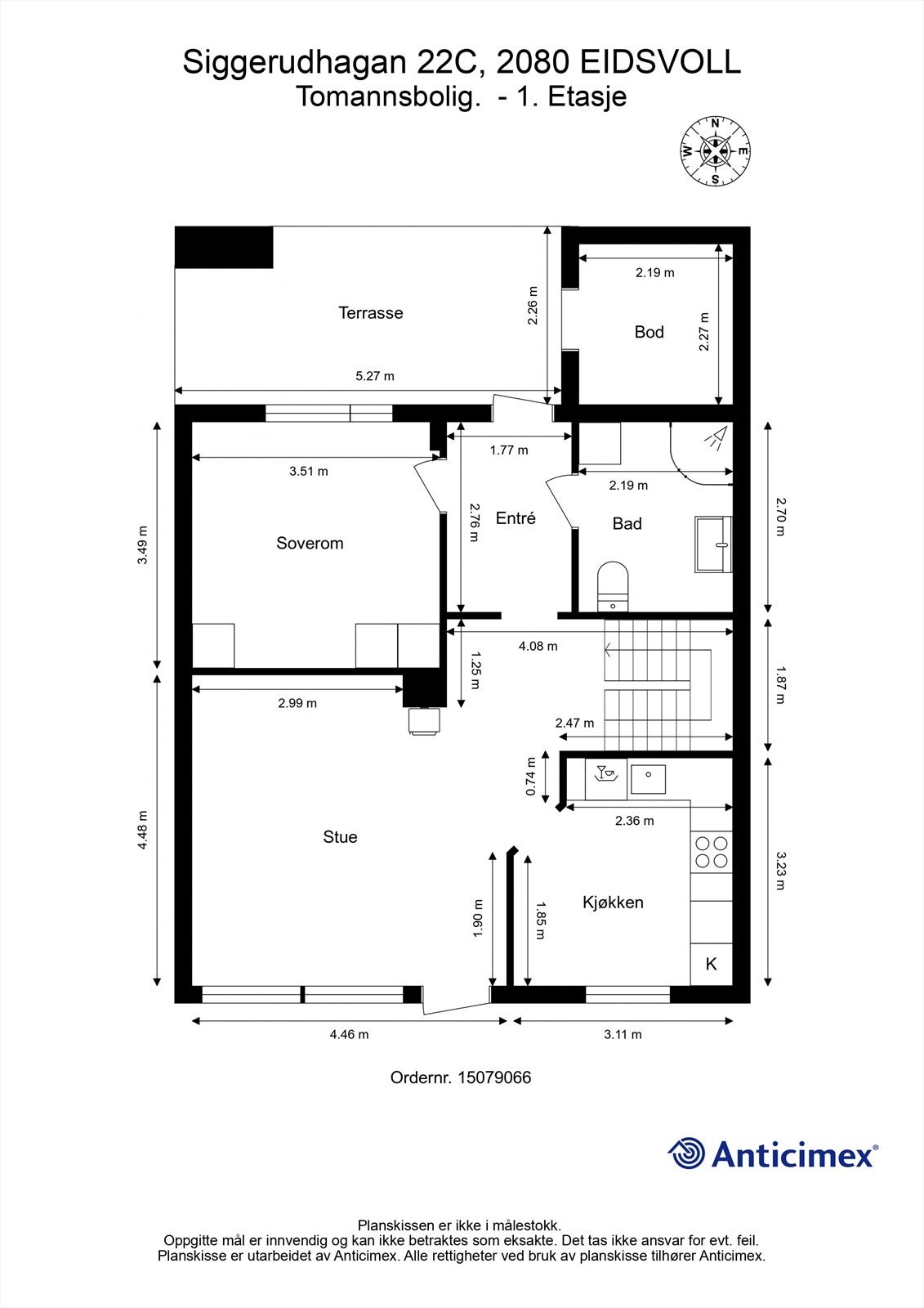 Plantegning 1. Etasje. Galleribilde