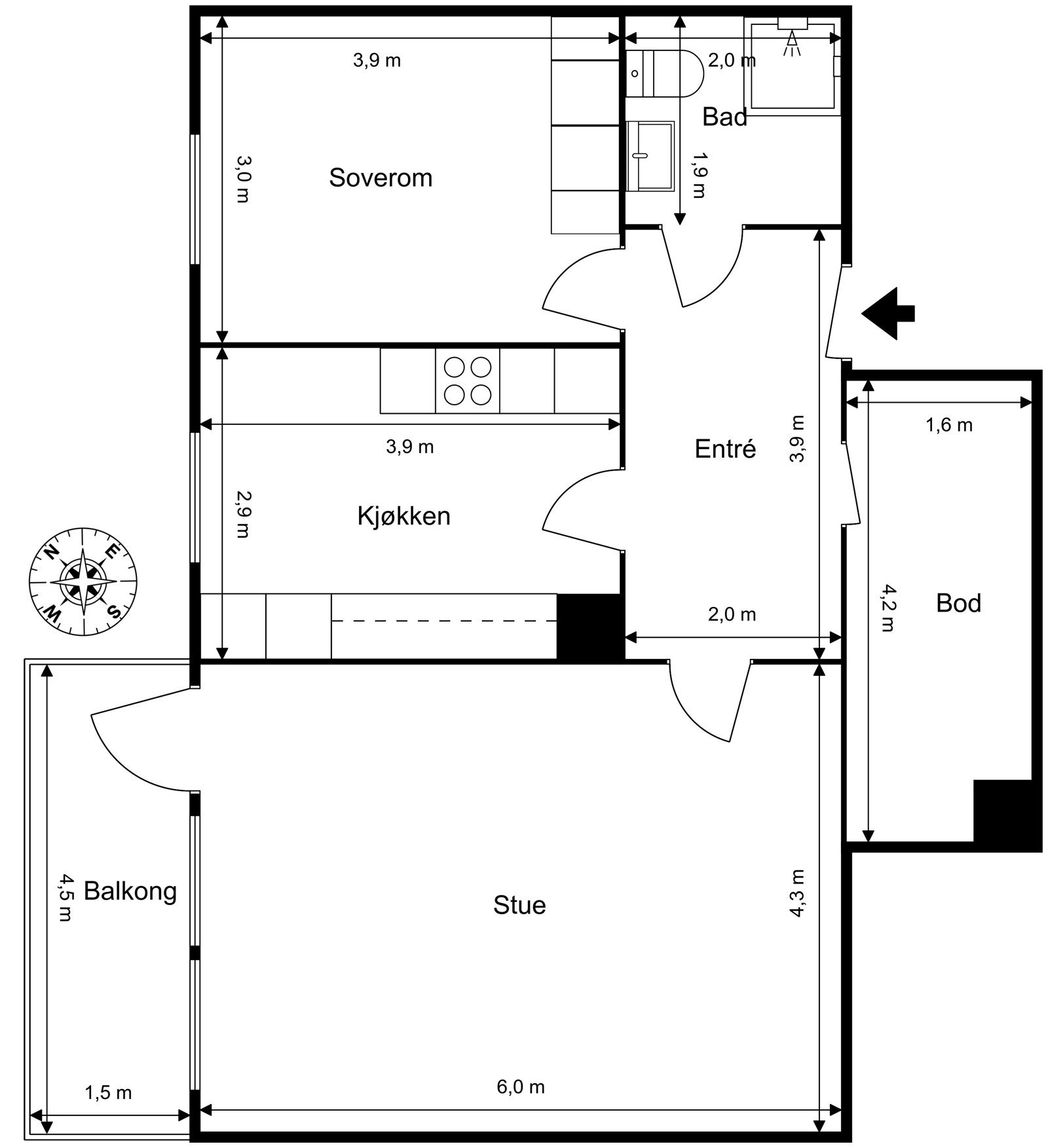 Plantegning. Galleribilde