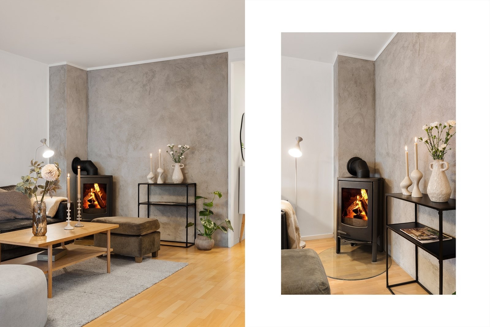 Peisovnen som skaper varme og hygge på kalde dager. Galleribilde