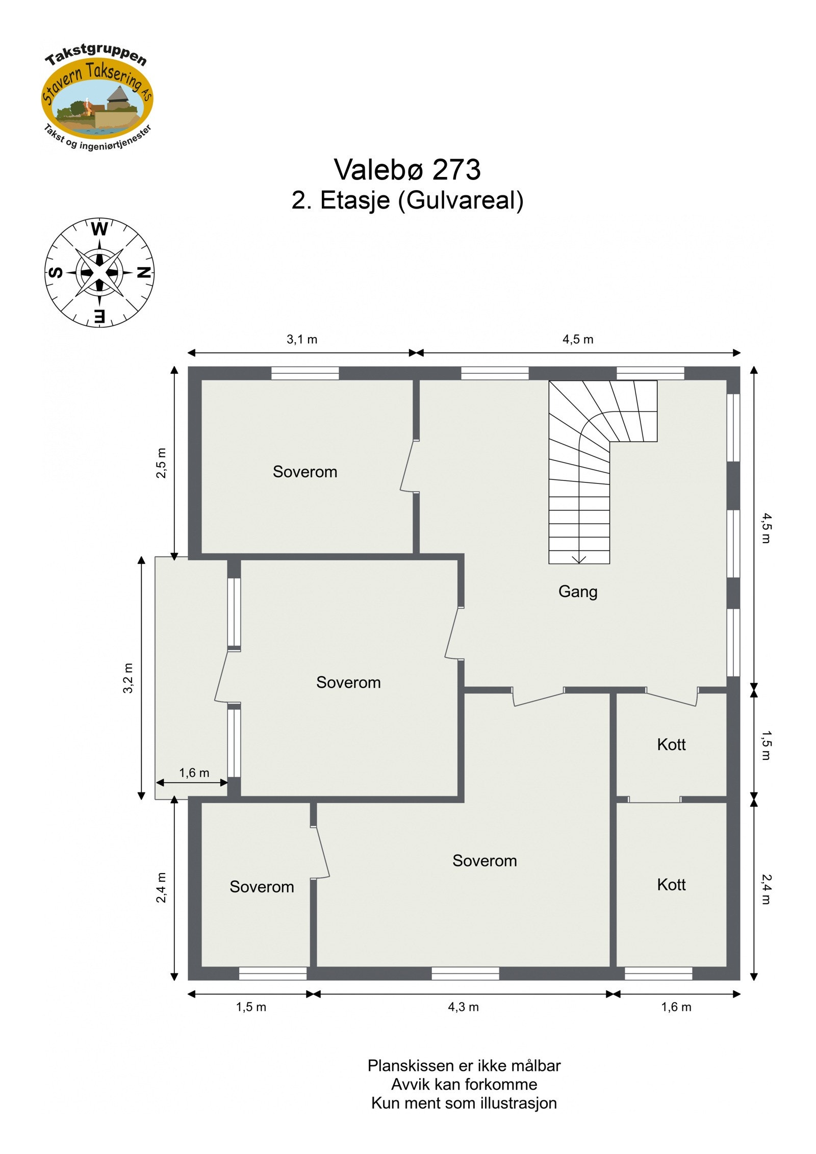 Plantegninger 2. etasje Galleribilde