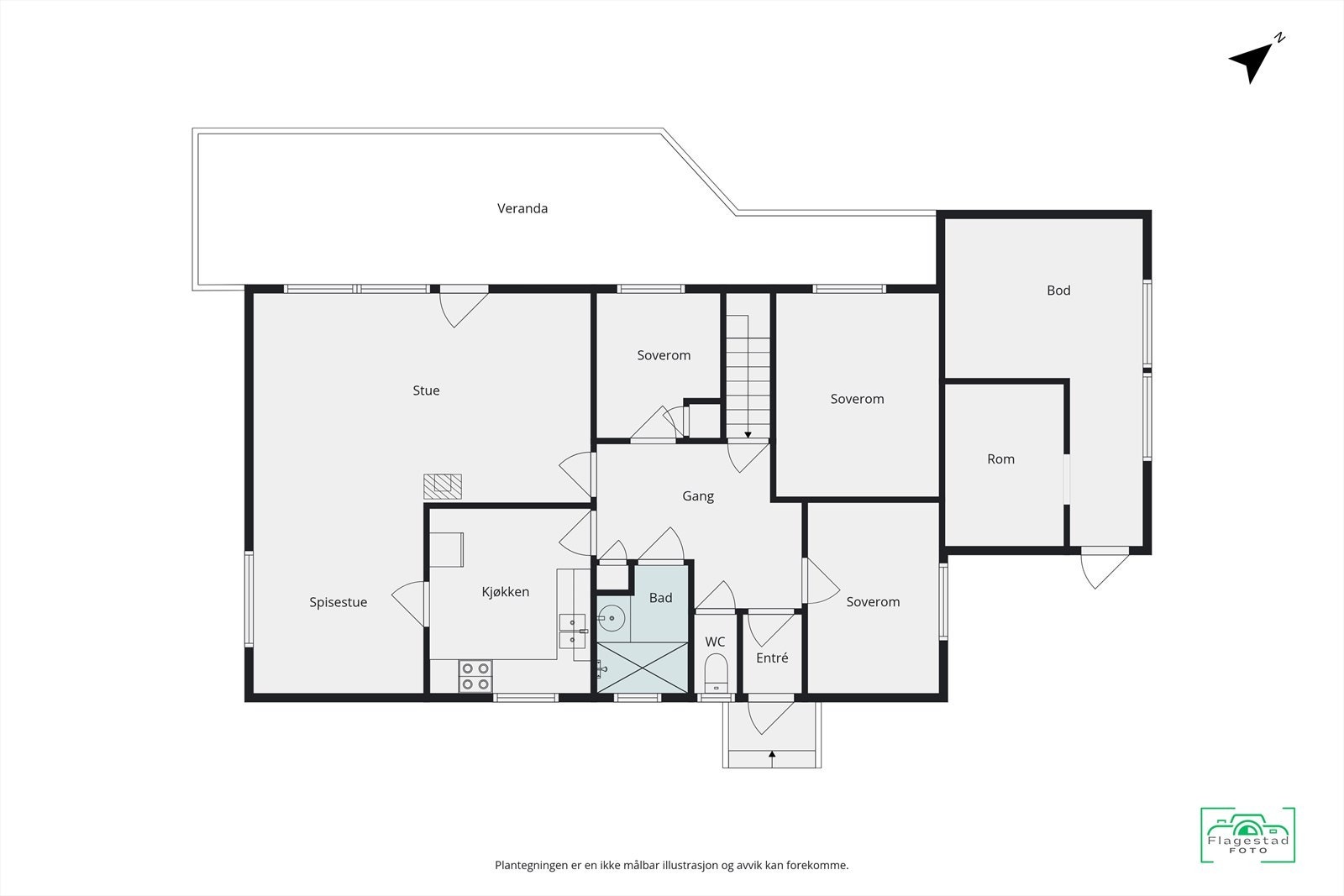 Plantegning hovedplan Galleribilde