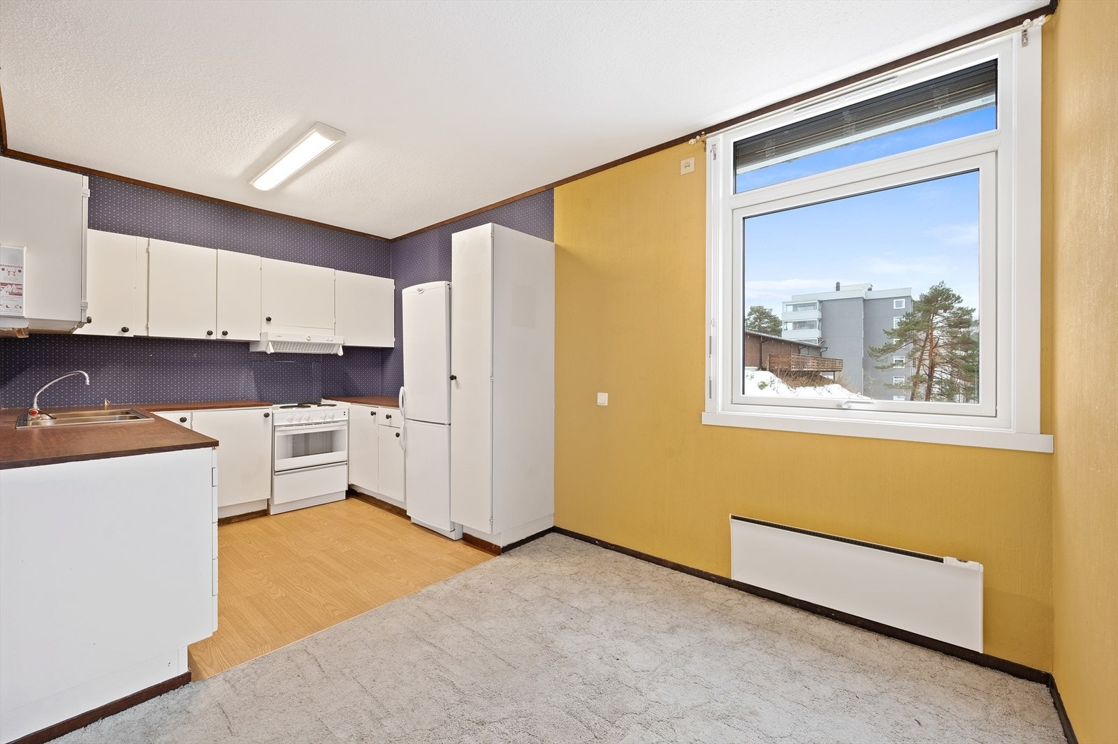 Delvis åpen stue/kjøkkenløsning Galleribilde