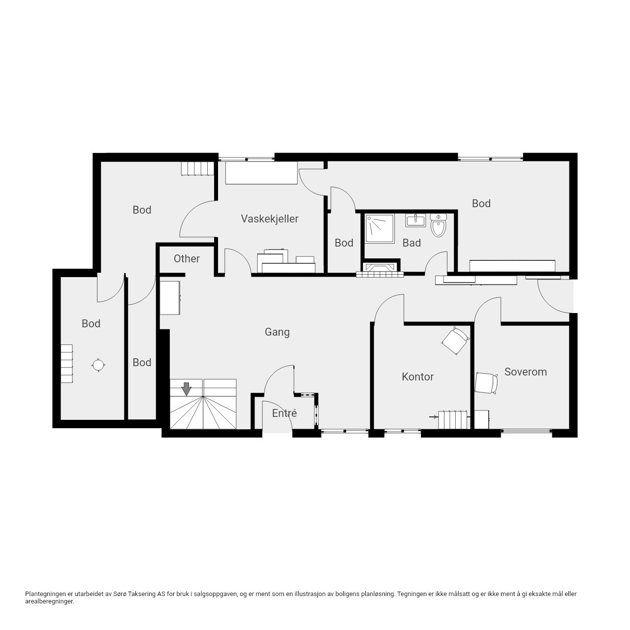 Bokfinkvegen 4 - Underetasje hoveddel Galleribilde