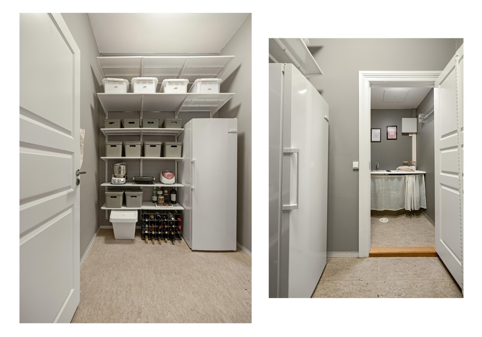 Noe som alle hjem trenger er en en stor og fin bod. Det beste er nok at det også er et eget vaskerom lengre inn. Galleribilde