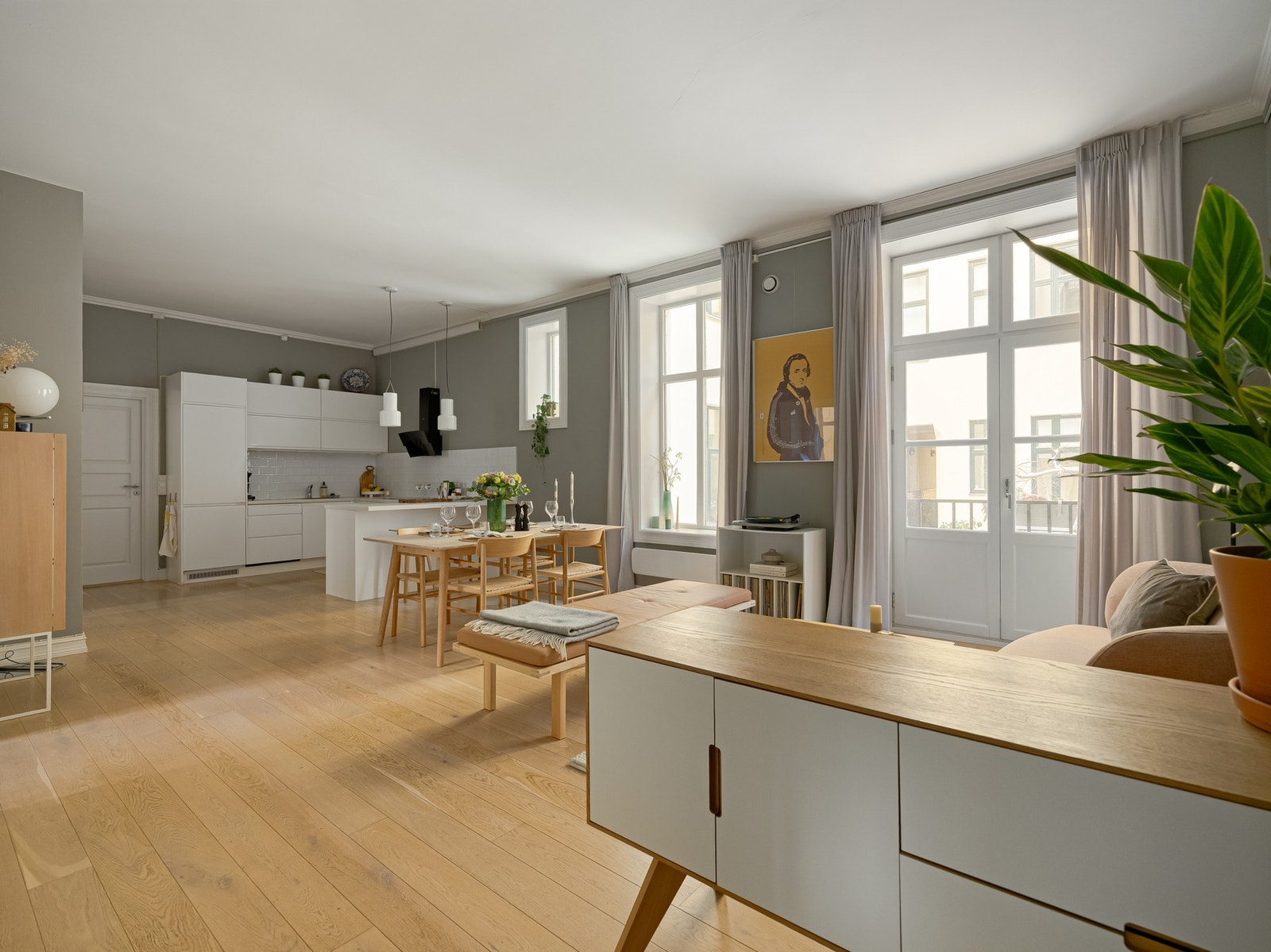 Da kan vi gå i gang med å se på leiligheten. Galleribilde