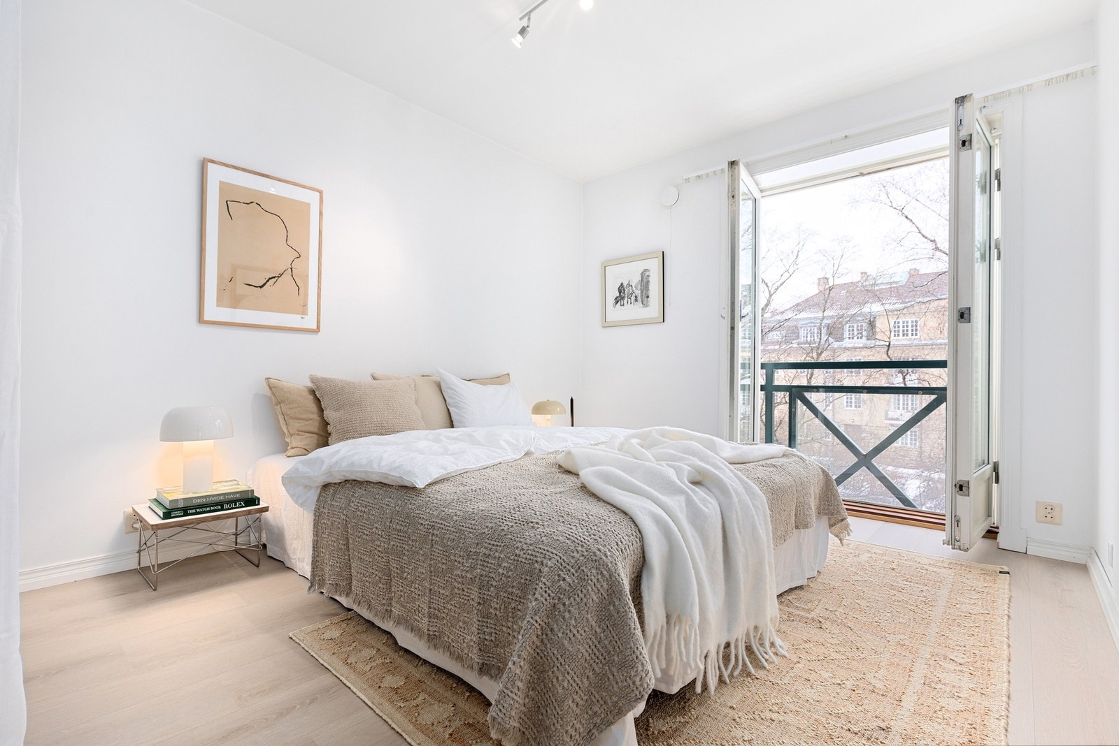 Hovedsoverom m/ fransk balkong Galleribilde