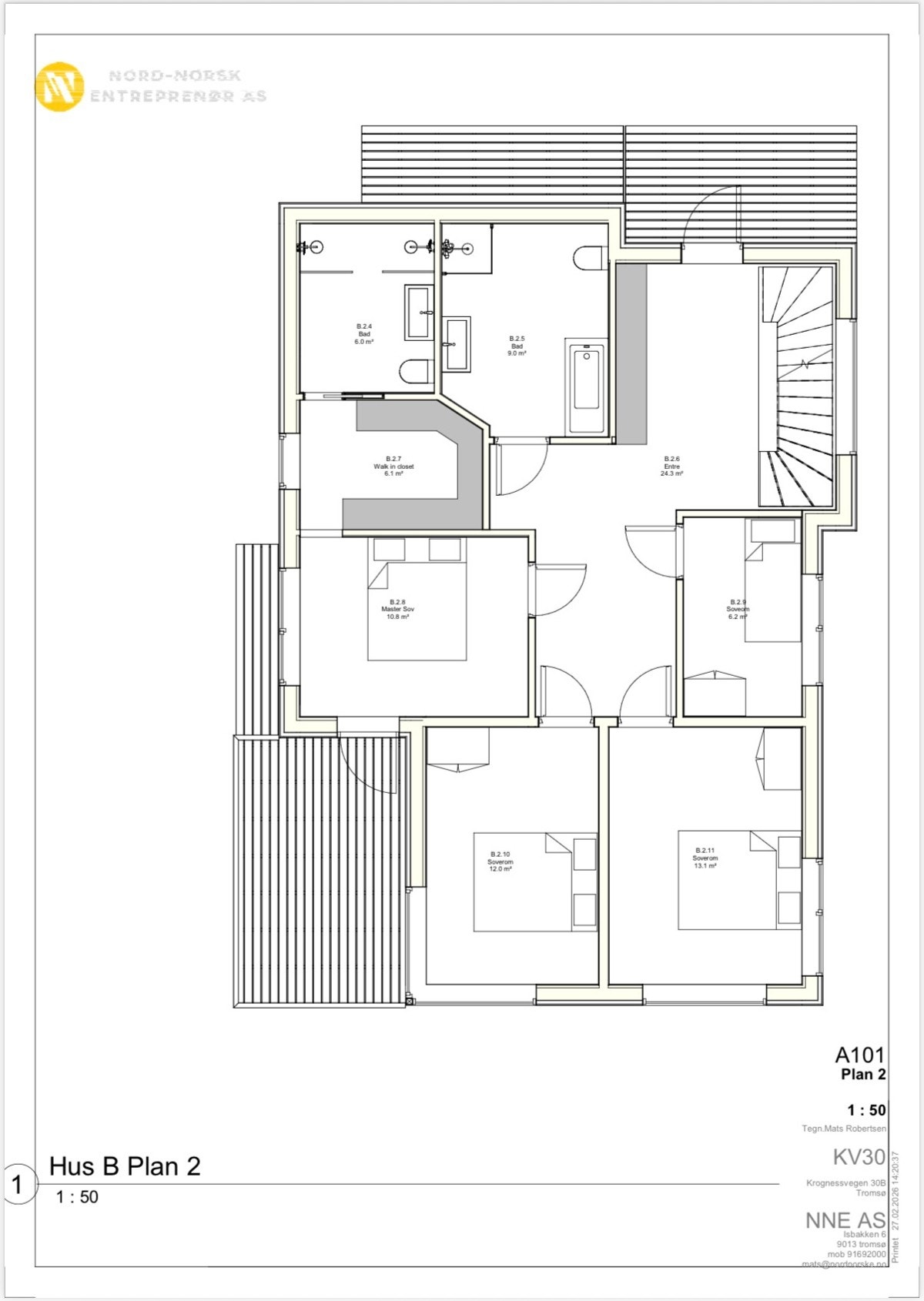 Planløsning 2. etasje Galleribilde