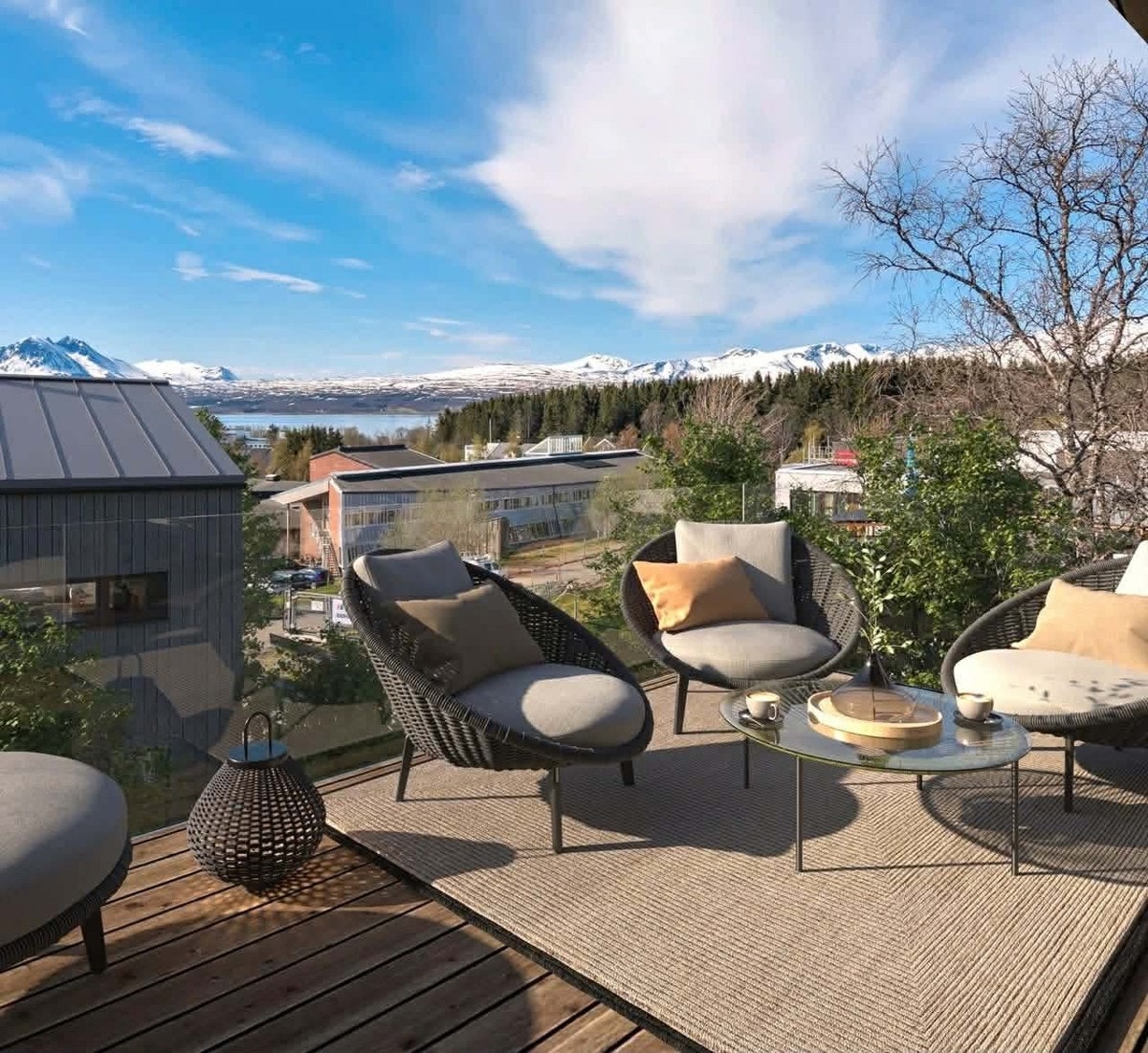 Flotte uteområder med gode solforhold og nydelig utsikt! Galleribilde