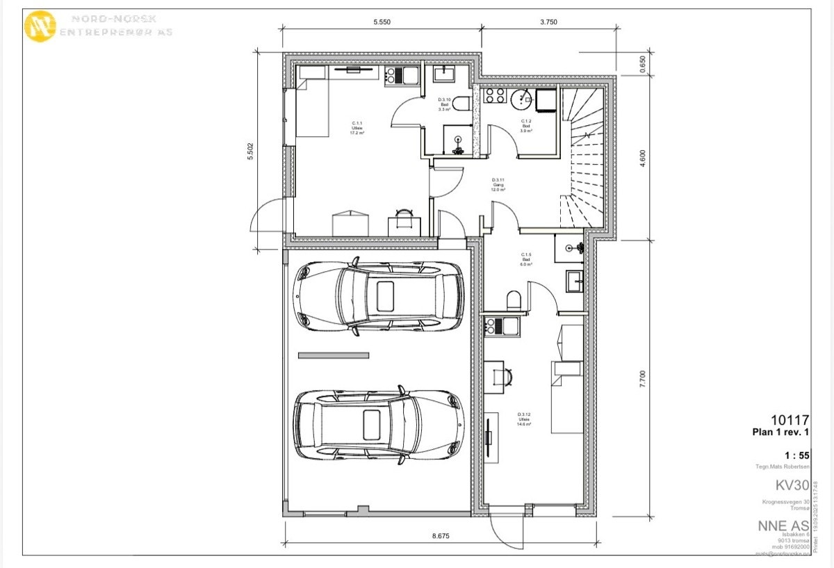 Planløsning 1. etasje Galleribilde