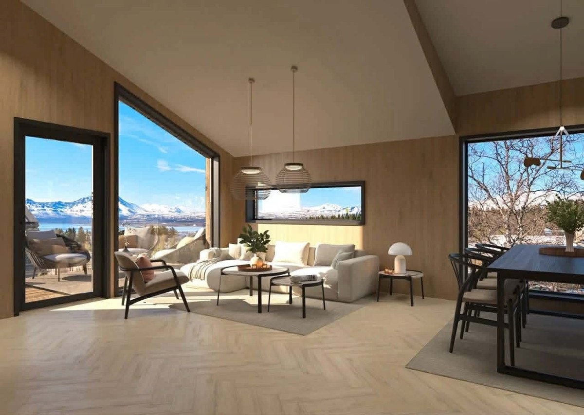 En takhøyde som gir skikkelig god romfølelse. Galleribilde