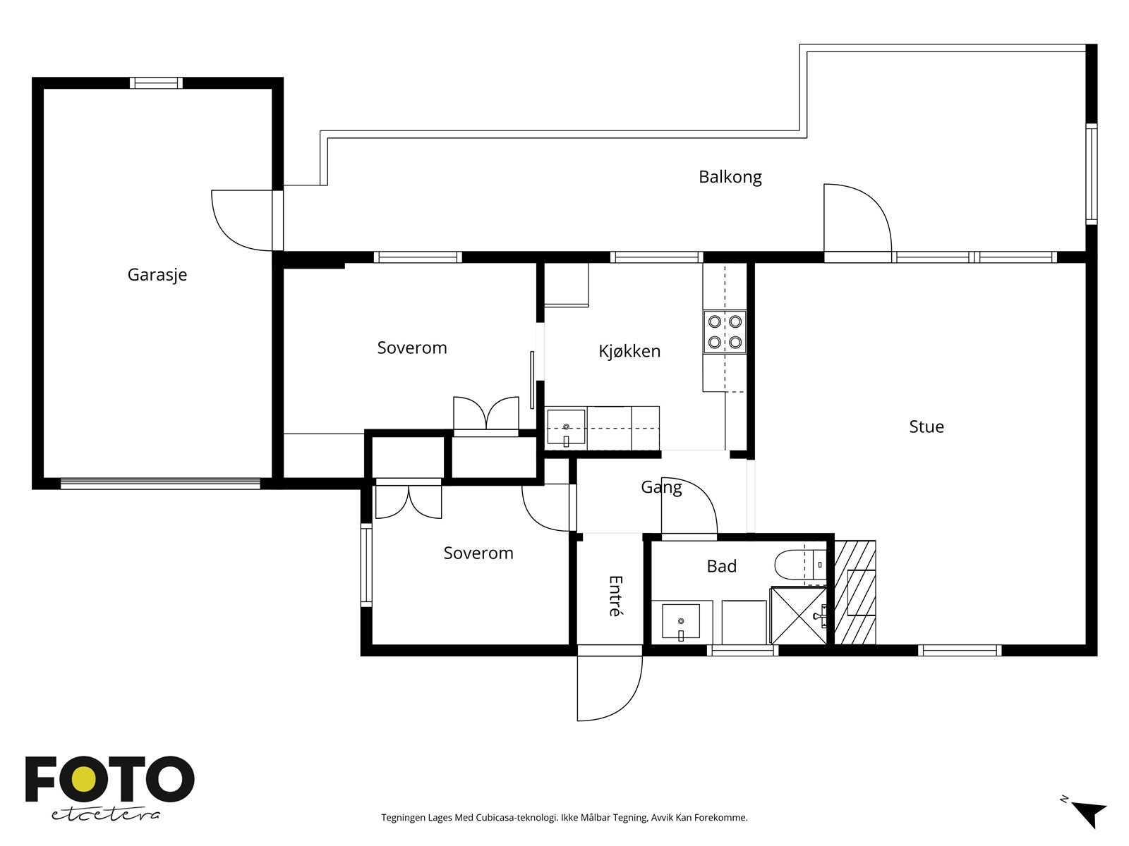 Veiledende plantegning - Ikke målbar Galleribilde