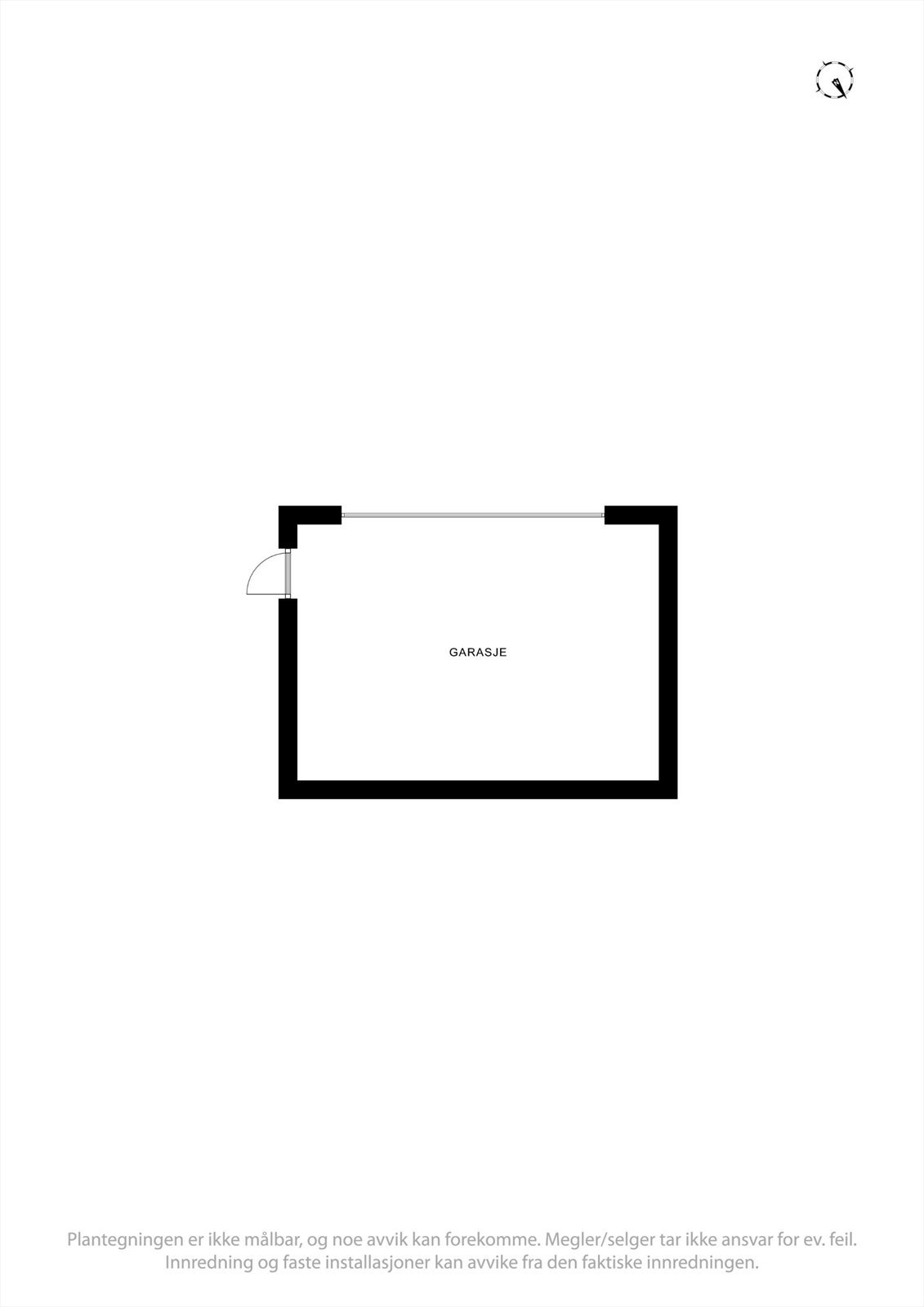 Plantegning garasje Galleribilde