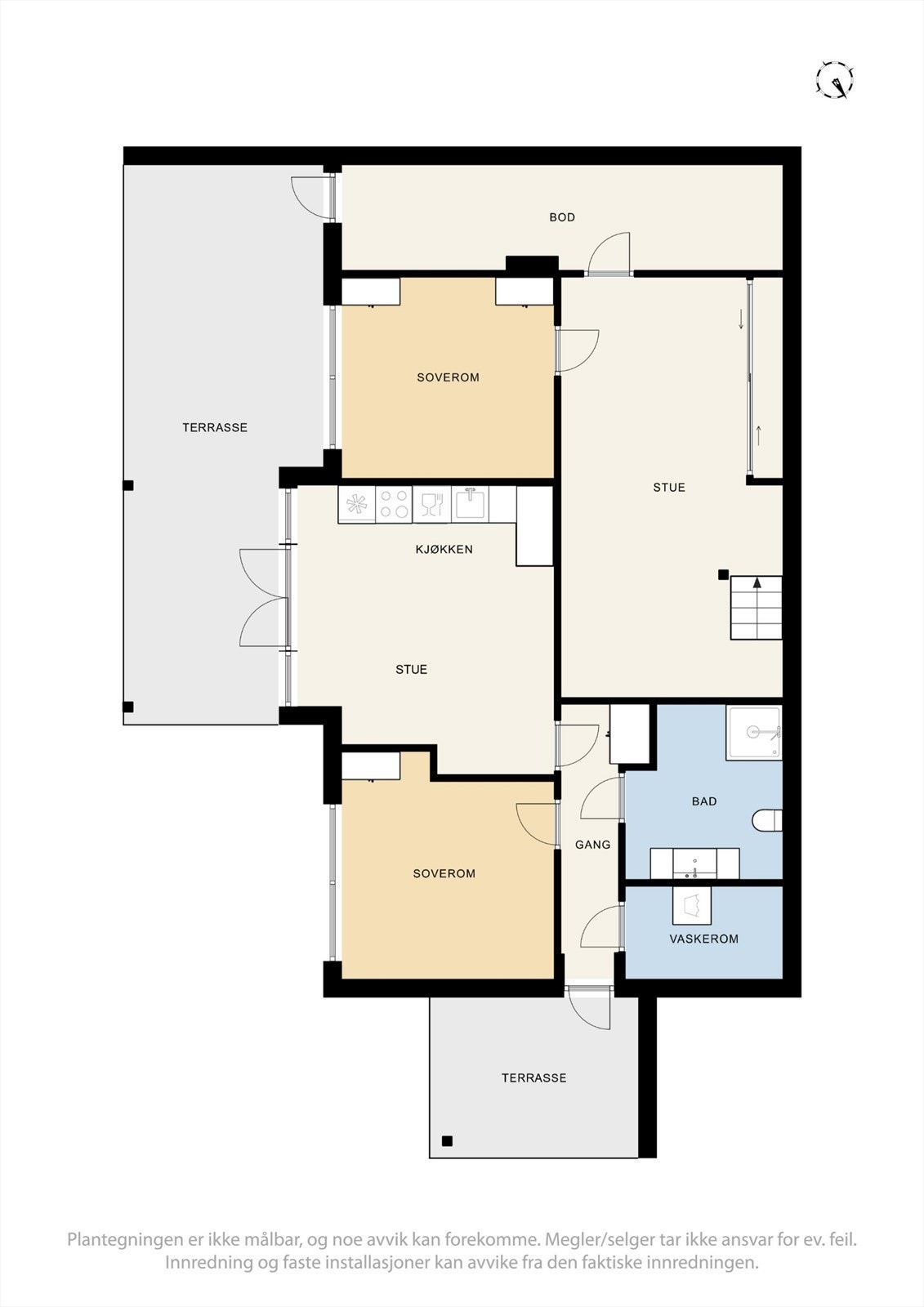 Plantegning underetasje Galleribilde