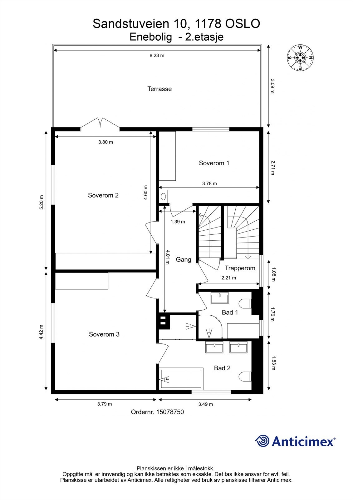 Plantegning - 2. etasje Galleribilde
