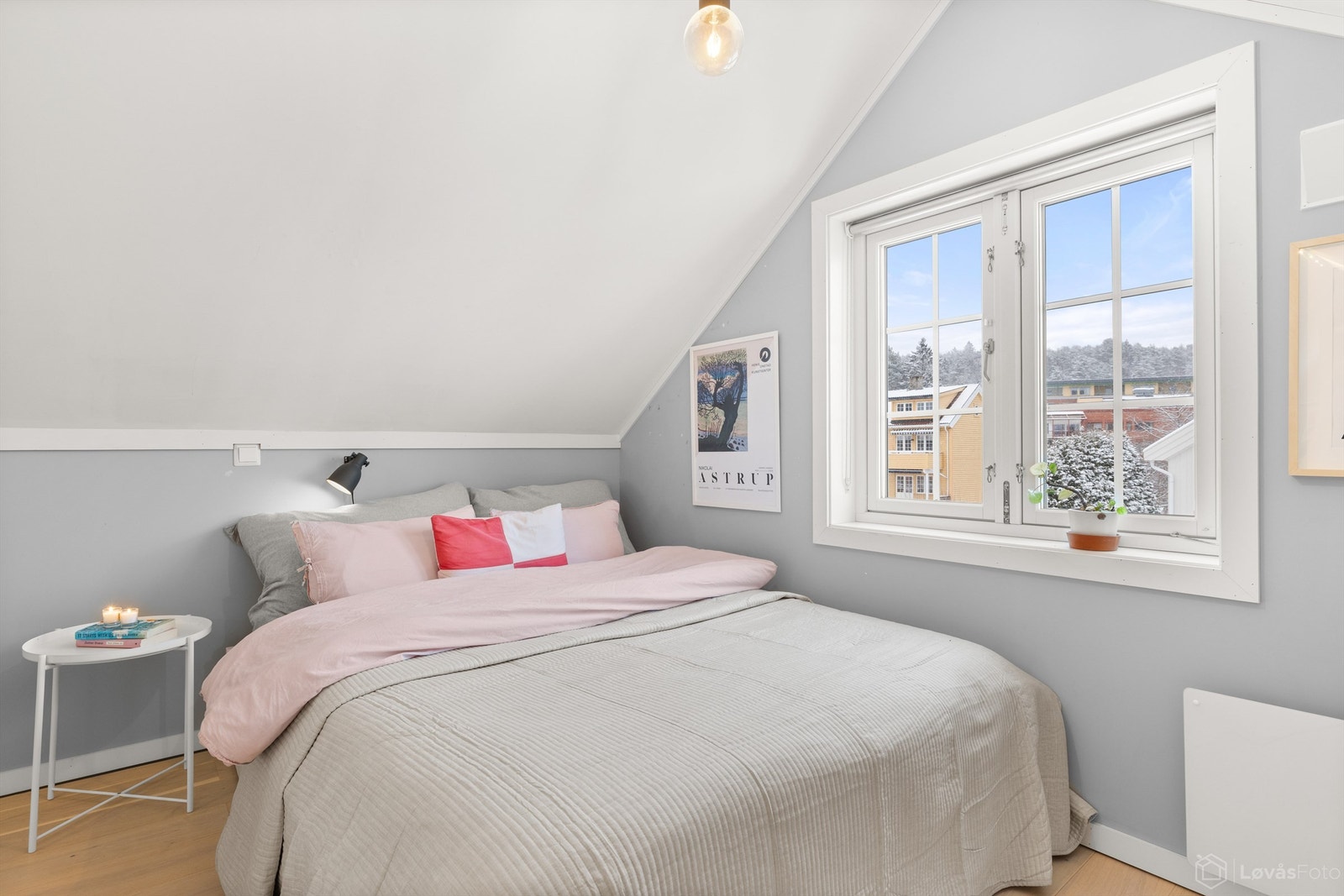 Innredet loftsrom i 2018 (ikke godkjent for varig opphold) Galleribilde