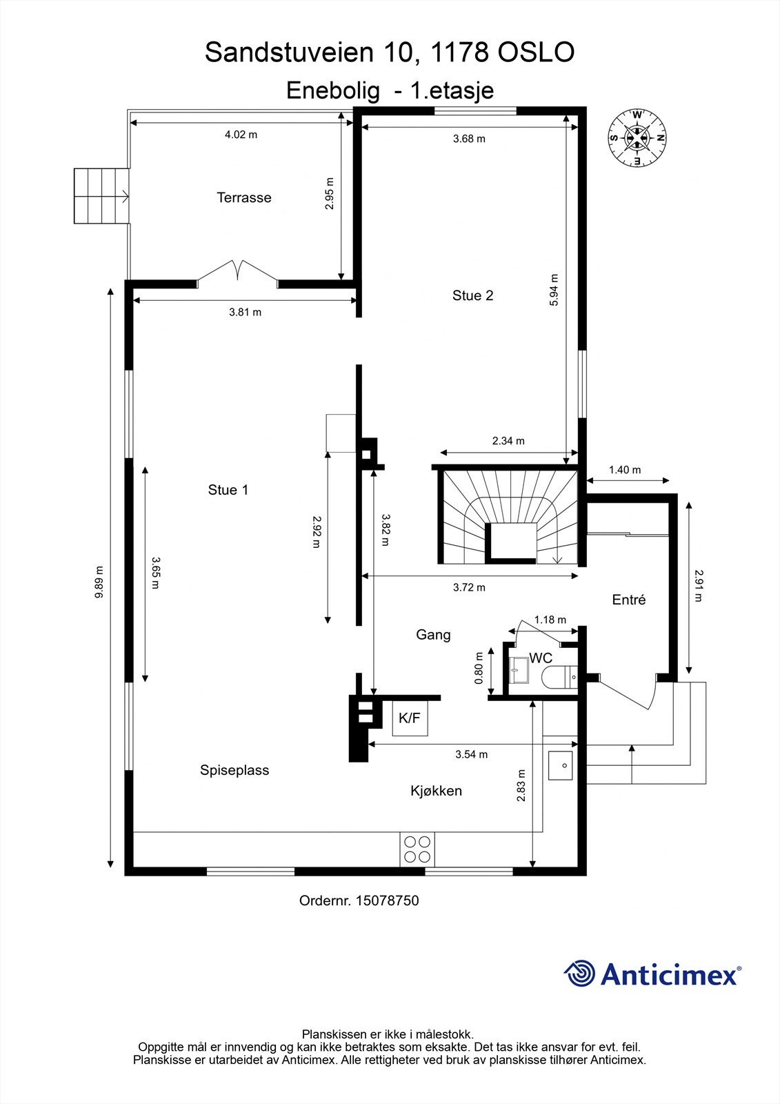 Plantegning - 1. etasje Galleribilde