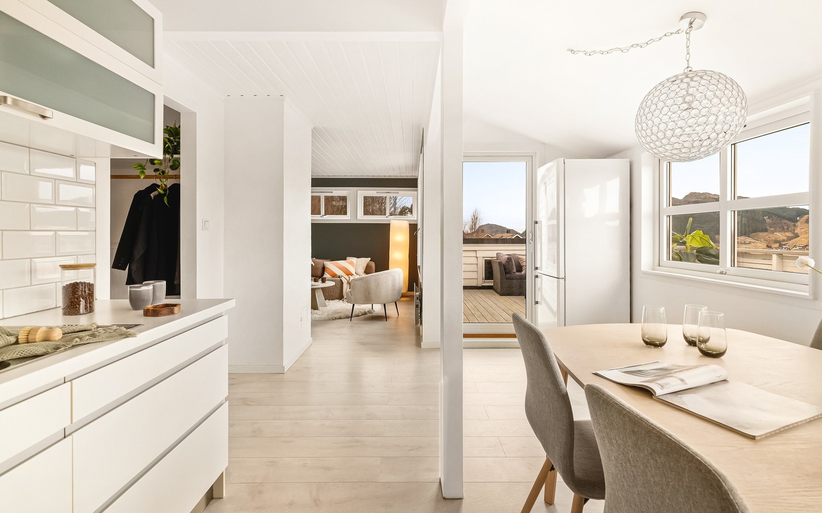 Det ble installert varmepumpe i stuen høsten 2020 Galleribilde