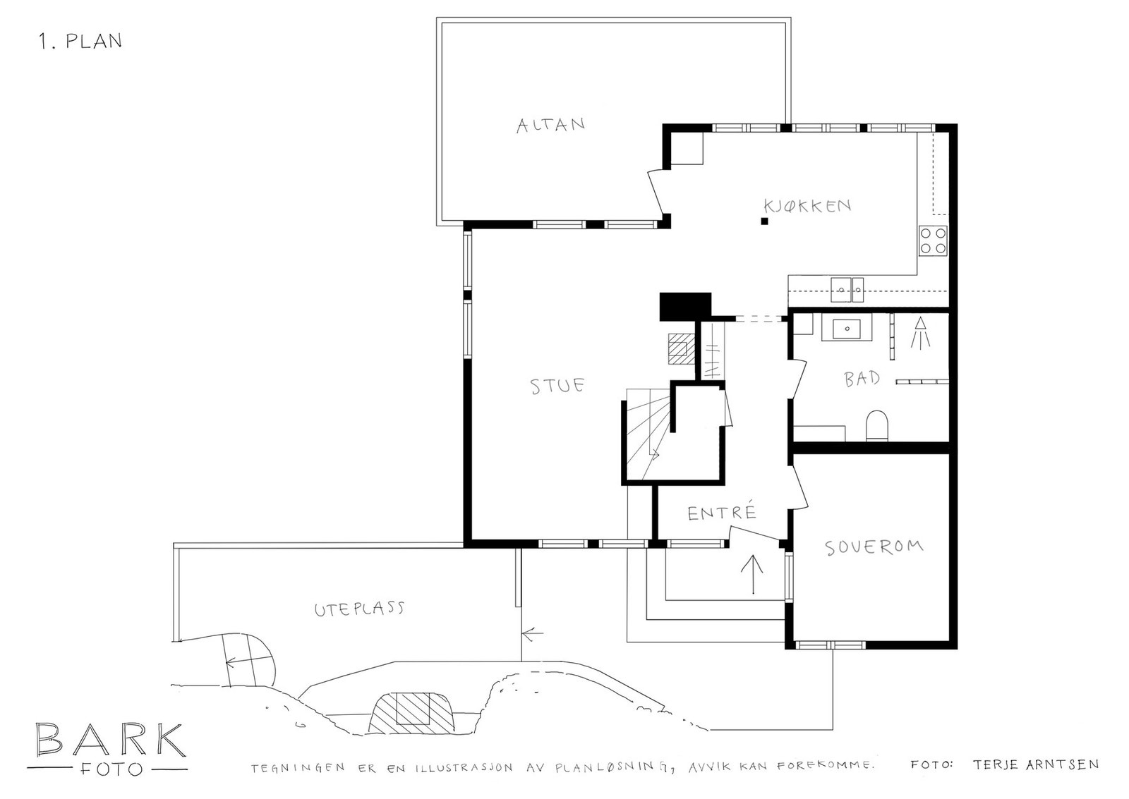 Plantegning hovedetasje Galleribilde