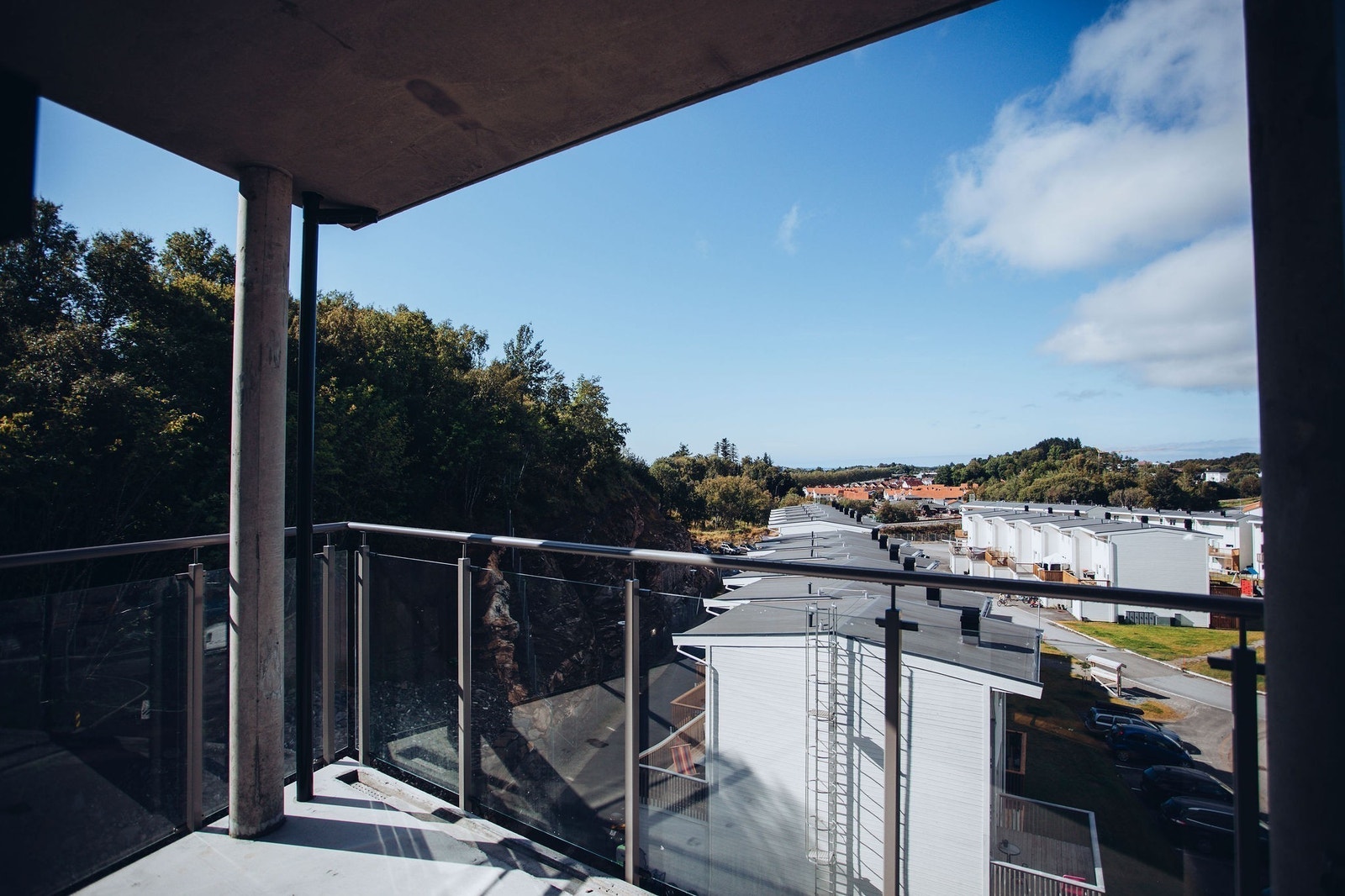 Utsikt fra balkongen Galleribilde