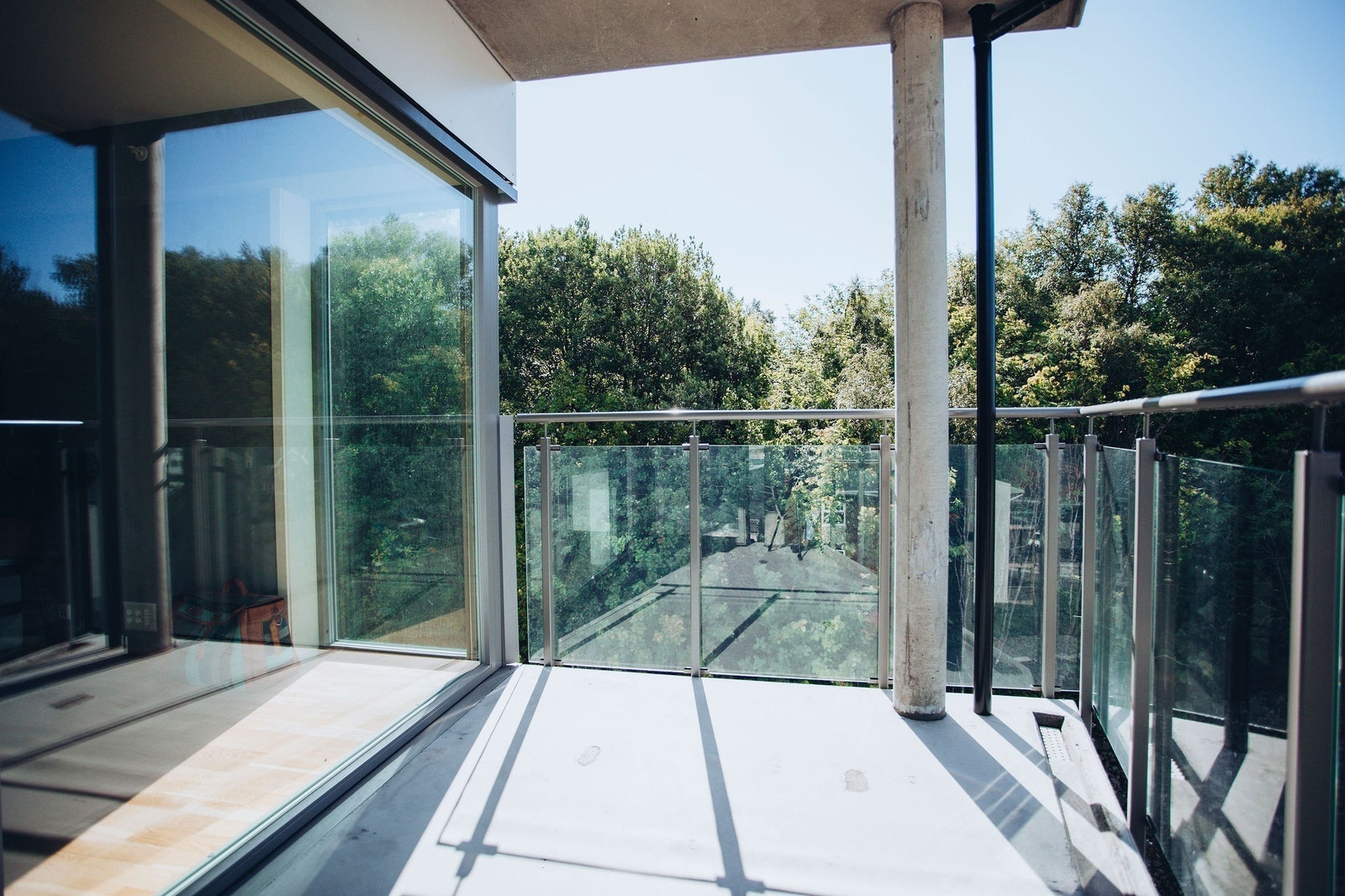 Utsikt fra balkongen Galleribilde