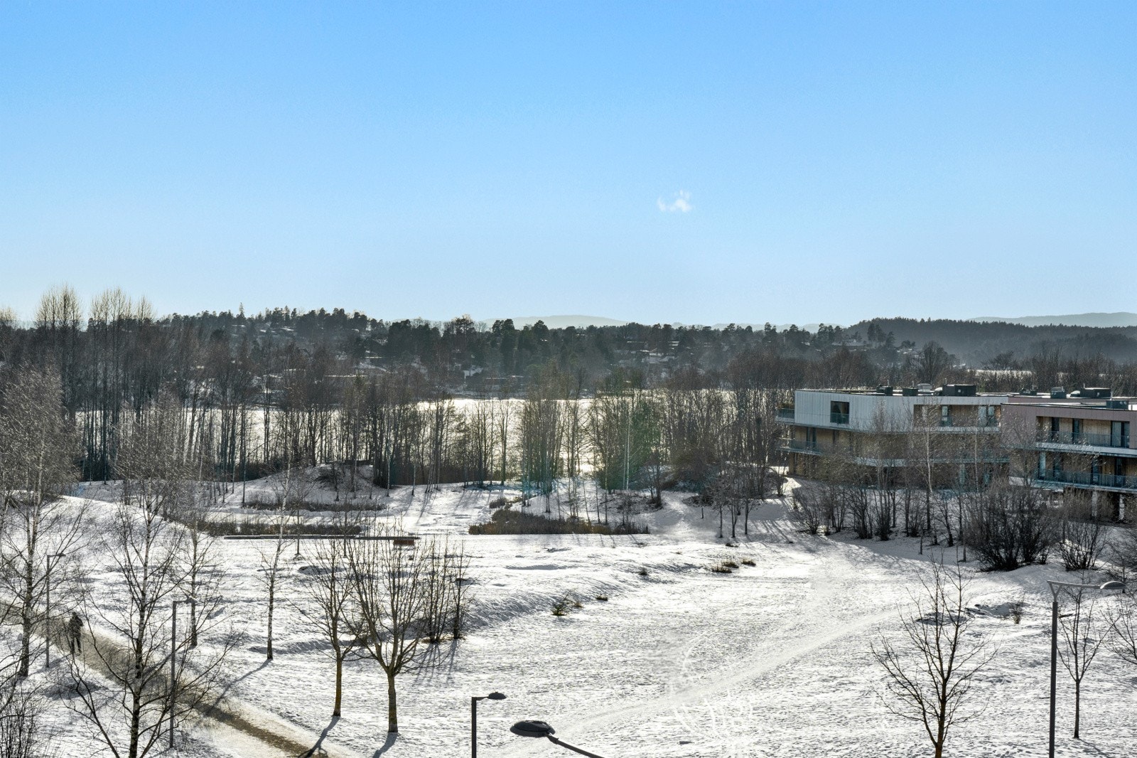 Fra balkongen har du hyggelig utsikt over nærområdet Galleribilde