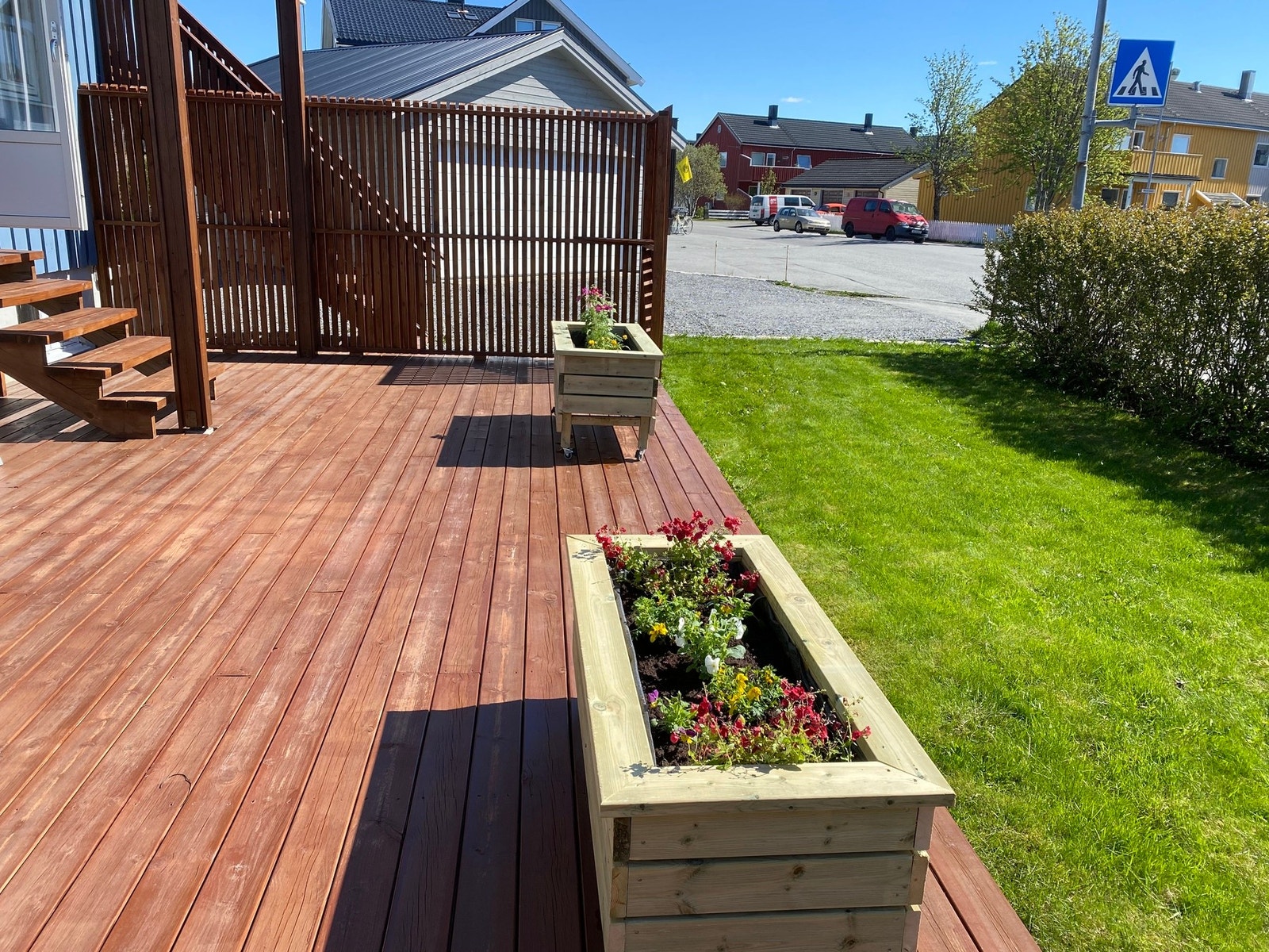 Sommerbilde av plattingen. Galleribilde