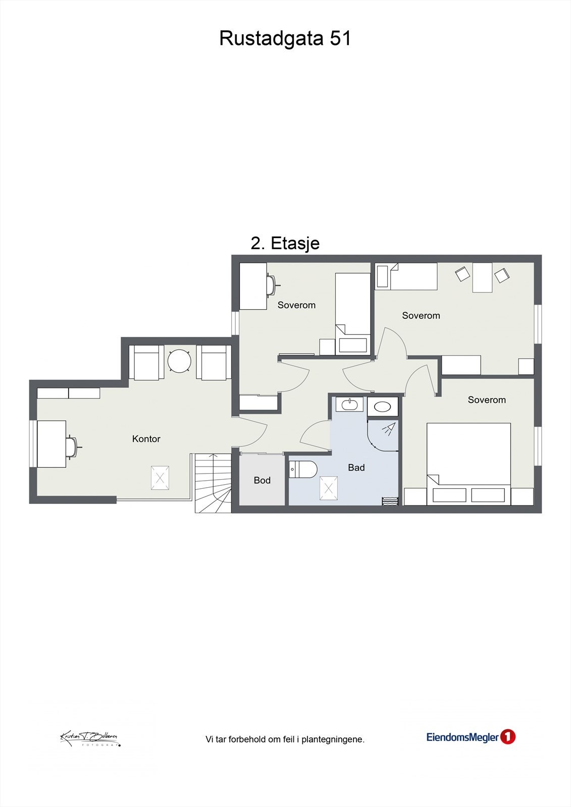 Plantegning 2.etg. Galleribilde