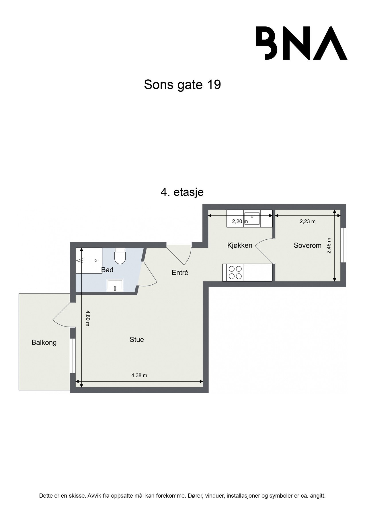 Plantegning Galleribilde