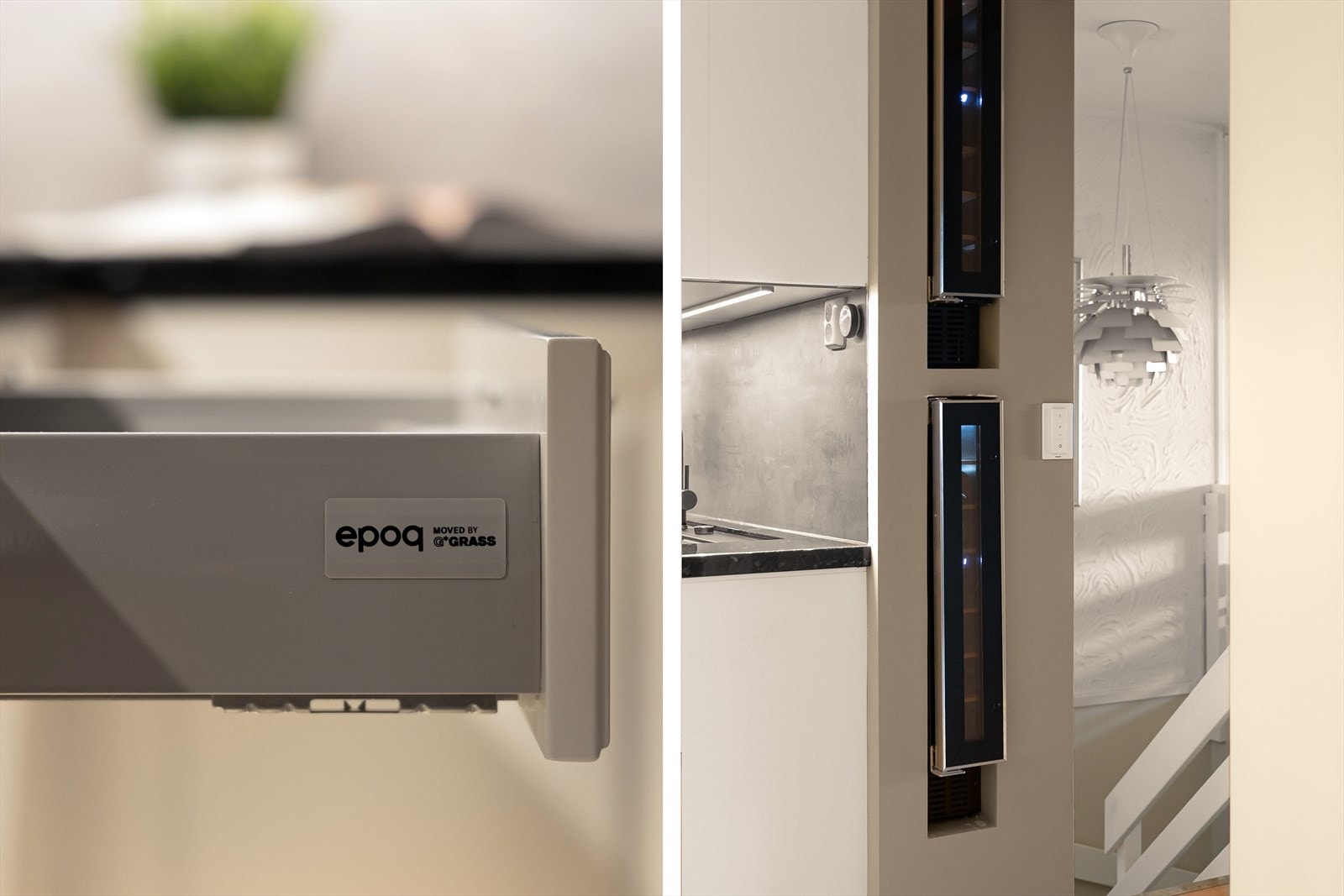 Kjøkkenet er fra Epoq, og er utstyrt med vinskap. Galleribilde